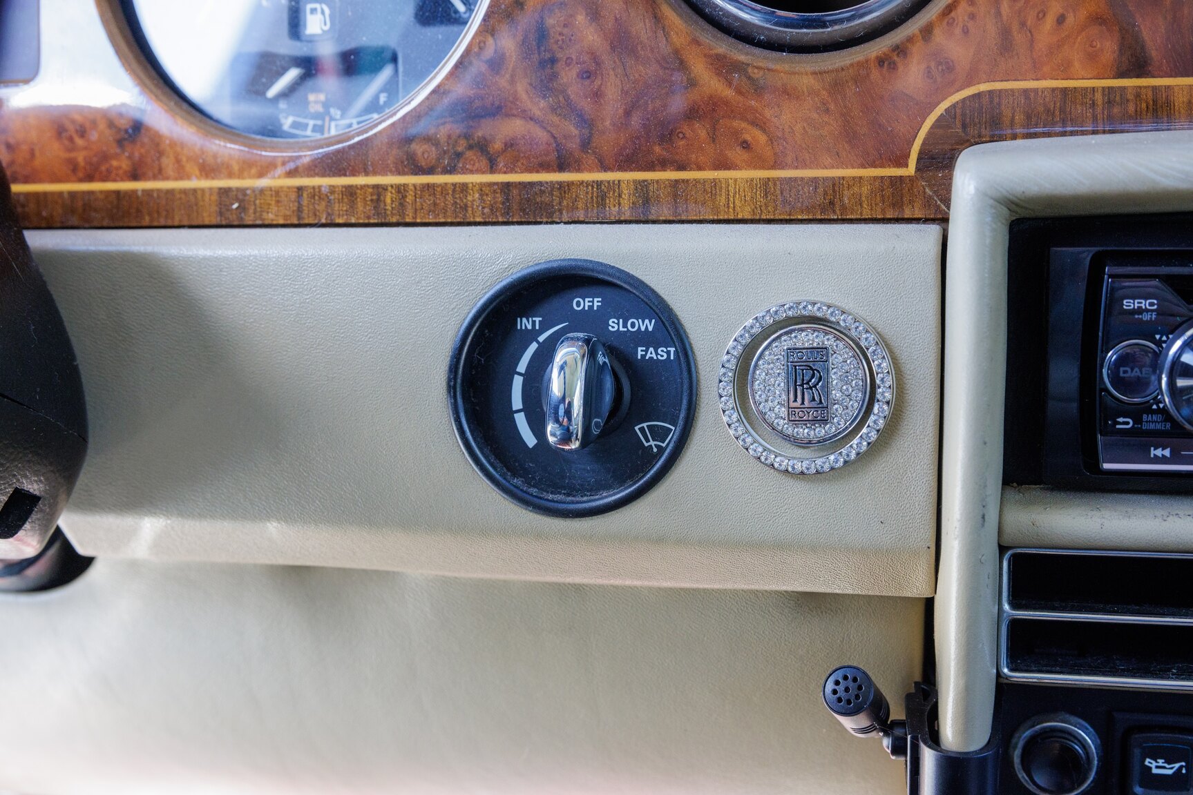 Interiörbild 1991 Rolls Royce Silver Spur LWB
