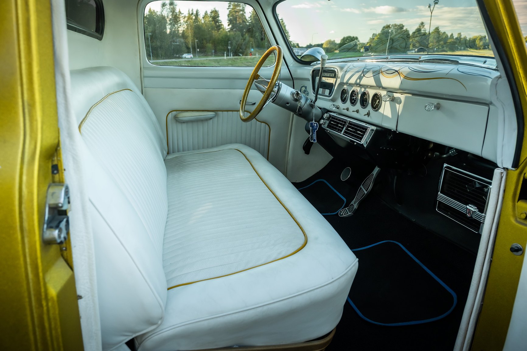 Interiörbild 1955 Ford F-100 Kustom