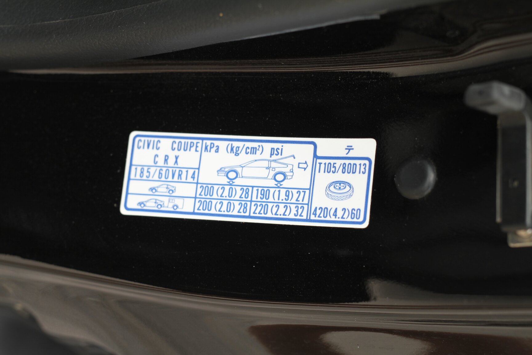 Interior image of 1989 Honda Civic CRX *5082km*