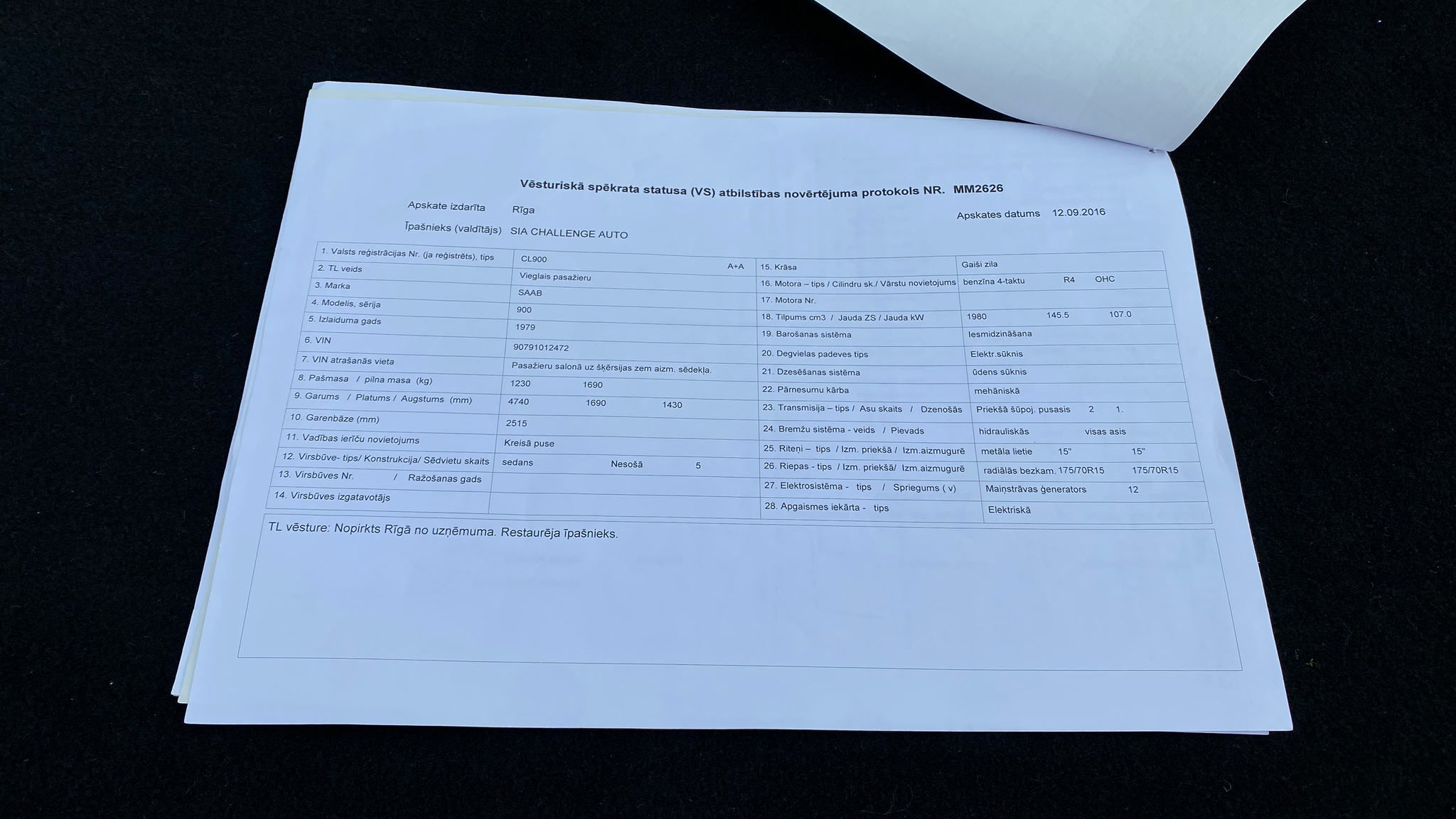 Dokumentation, 1979 Saab 900 Turbo (20)