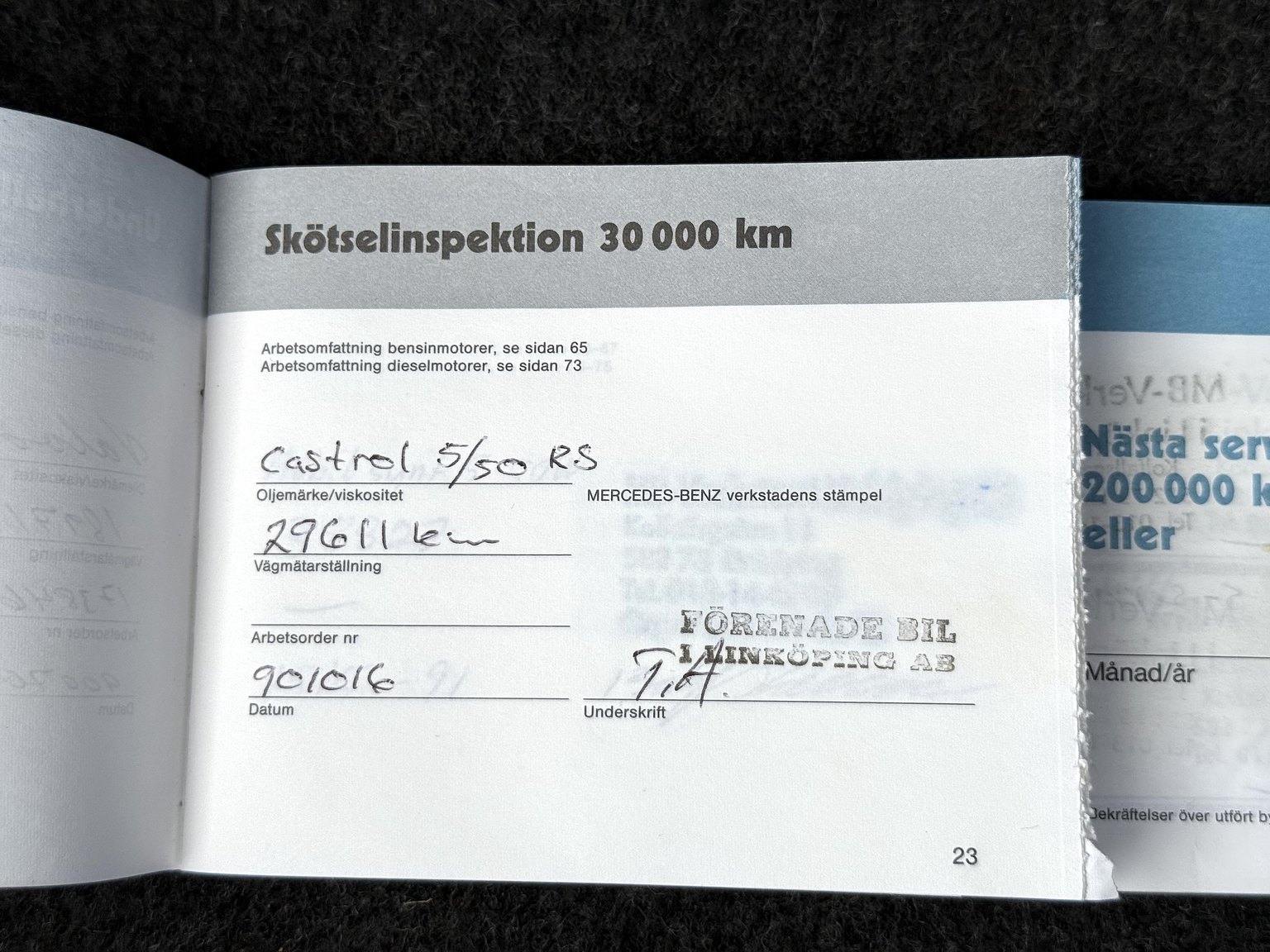 Documentation for 1989 Mercedes-Benz 190 E