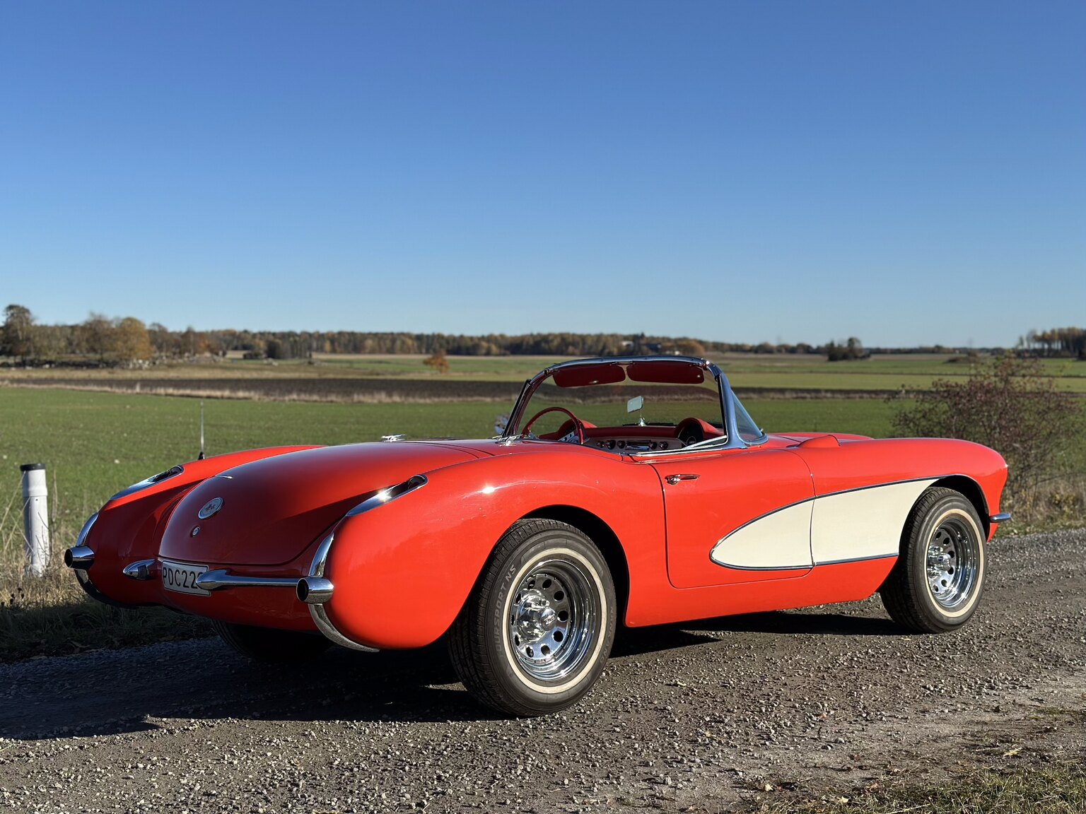Exteriörbild på 1956 Chevrolet Corvette 