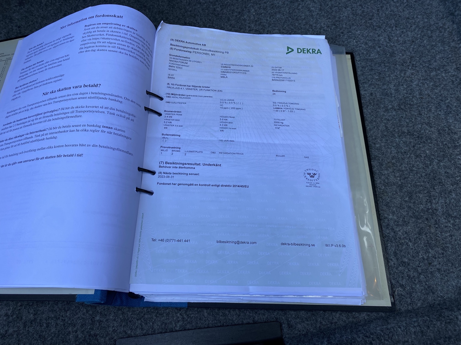 Dokumentation för 2001 BMW E46 325 Cabriolet (13)