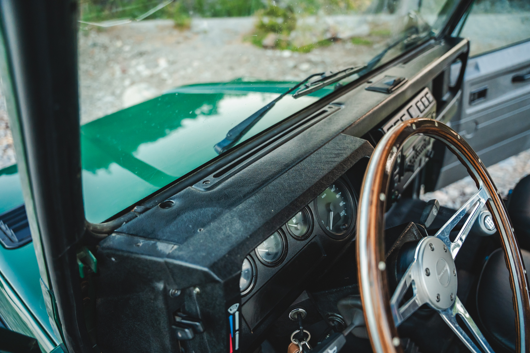 Interiörbild 2003 Land Rover Defender TD5 90 Pickup