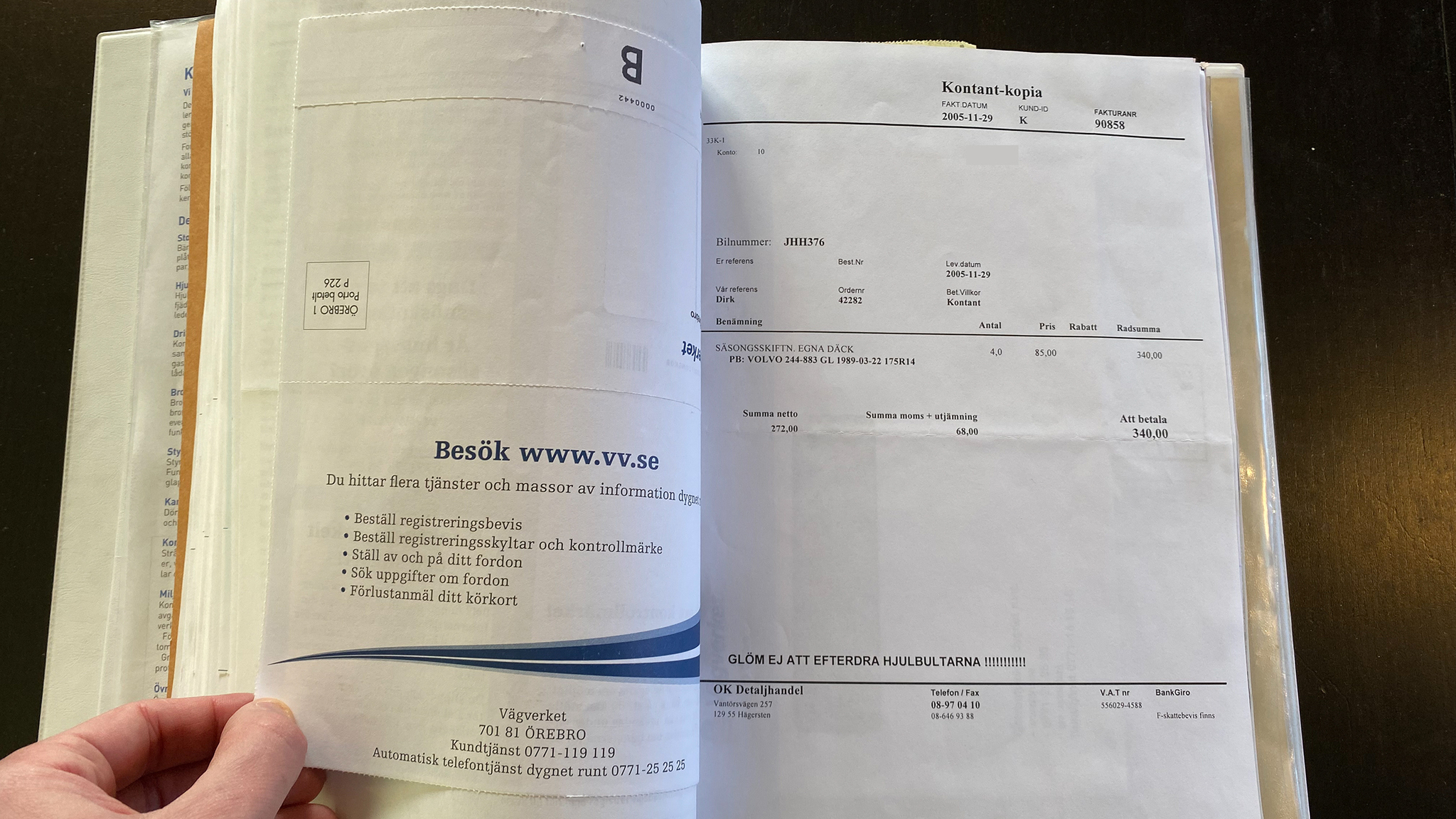 Dokumentation, 1988 Volvo 240 GL