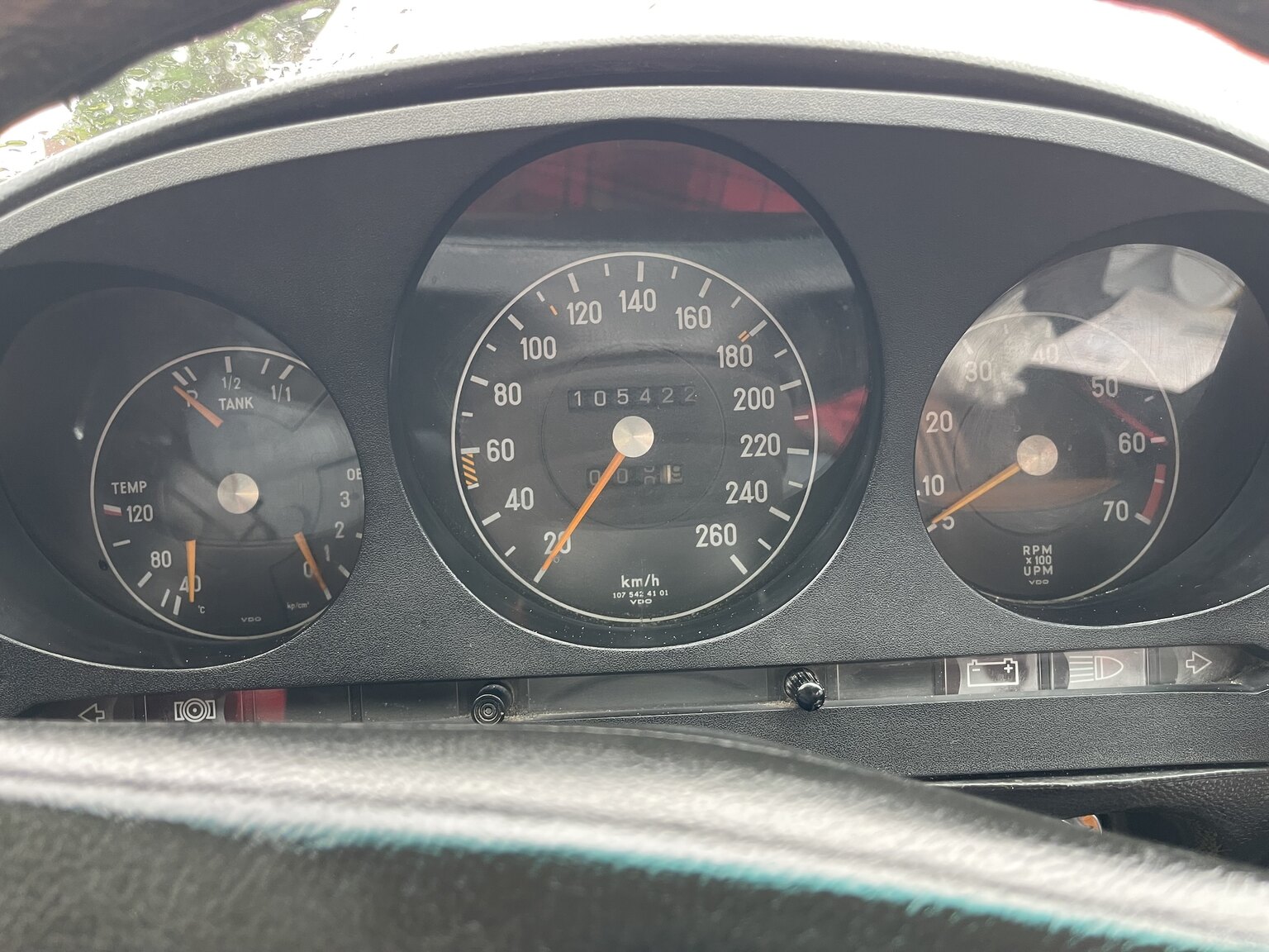 Innenraumfoto von 1973 Mercedes 350 SLC