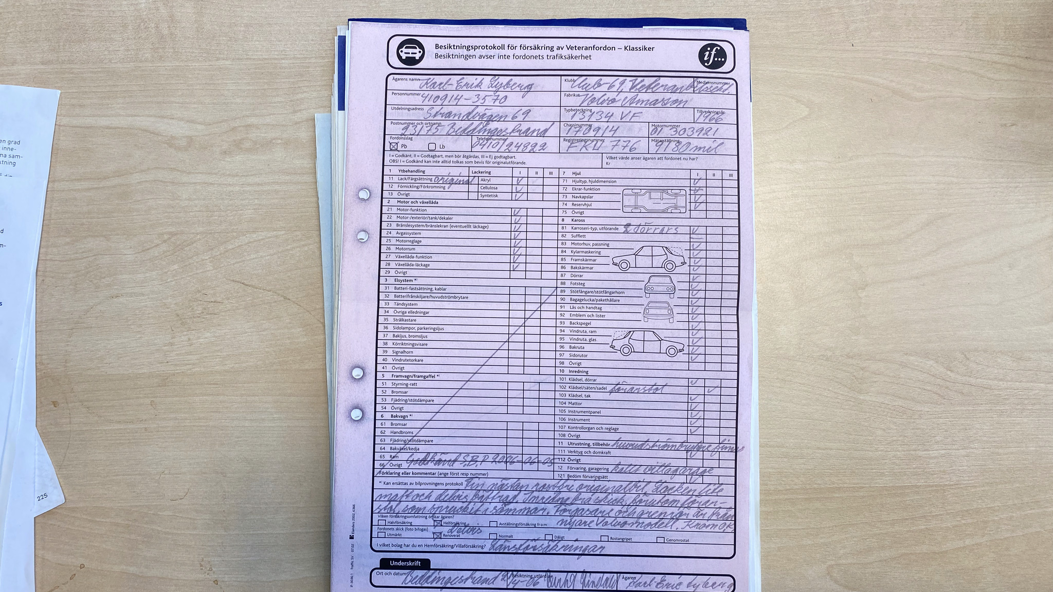 Dokumentation för 1966 Volvo Amazon (36)