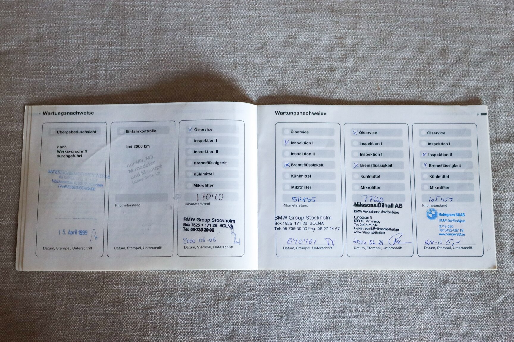 Documentation for 1999 BMW Z3 1.9i