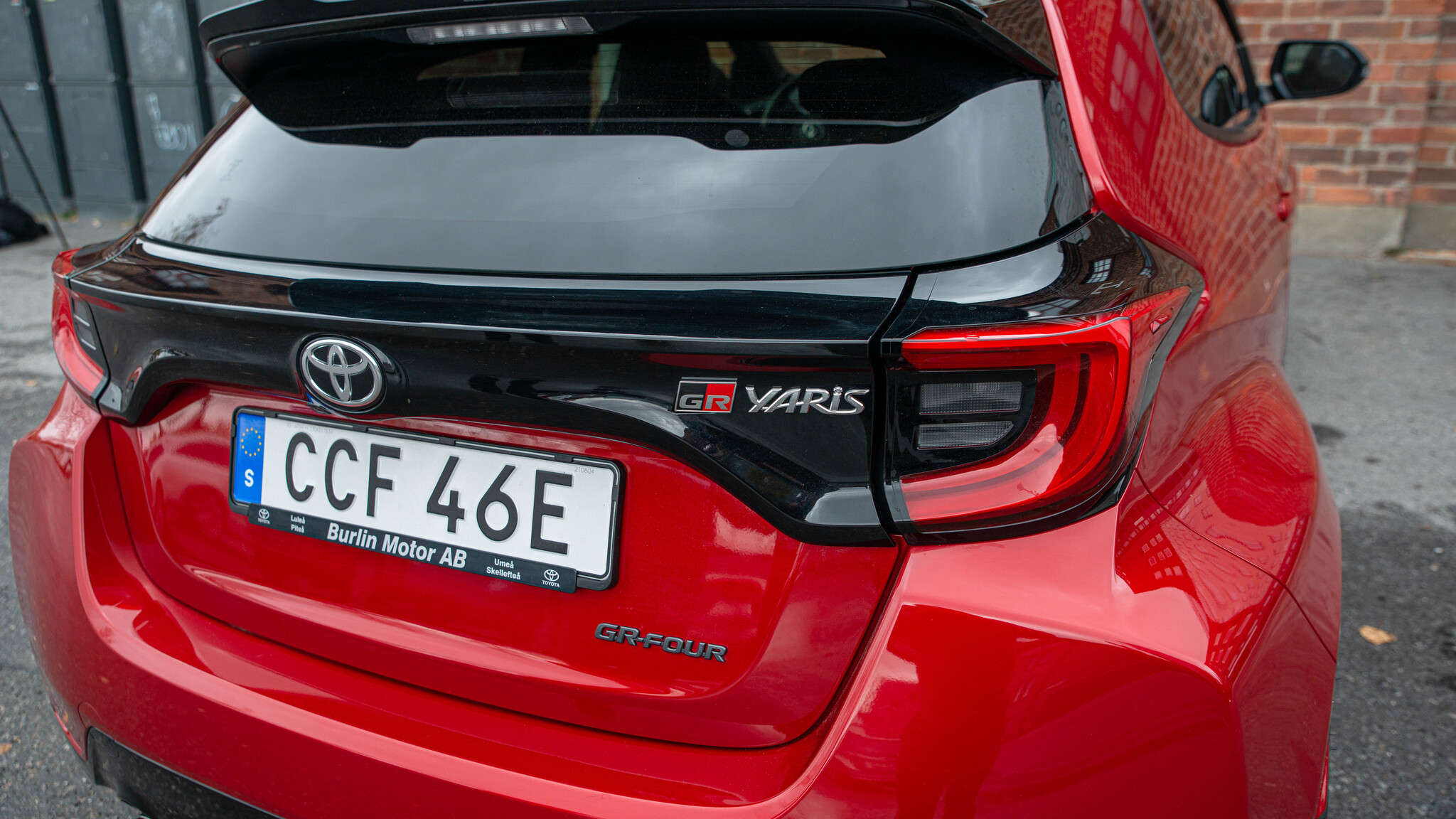 Exteriörbild på 2021 Toyota GR Yaris 
