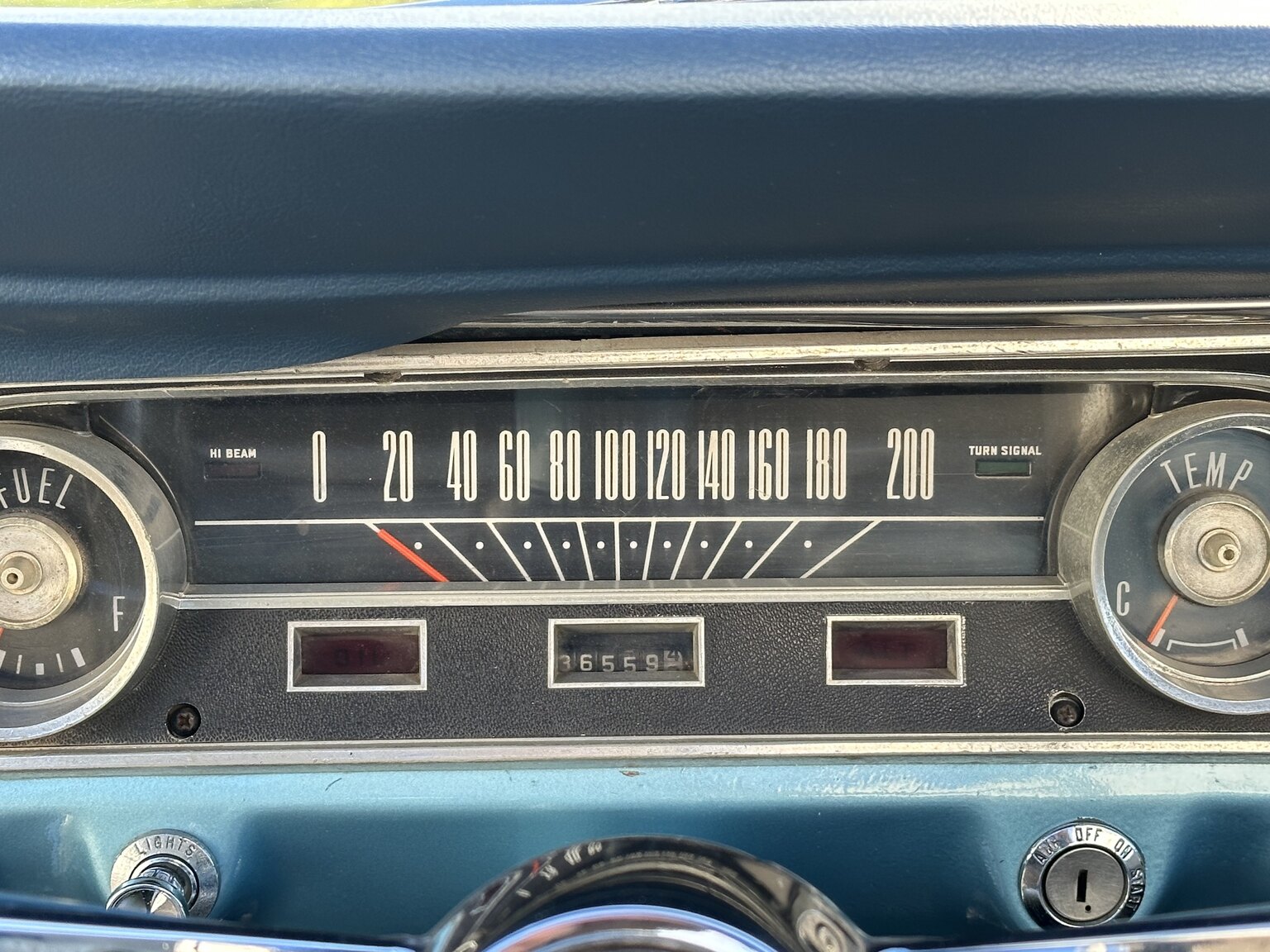 Interiörbild 1966 Ford Mustang Convertible