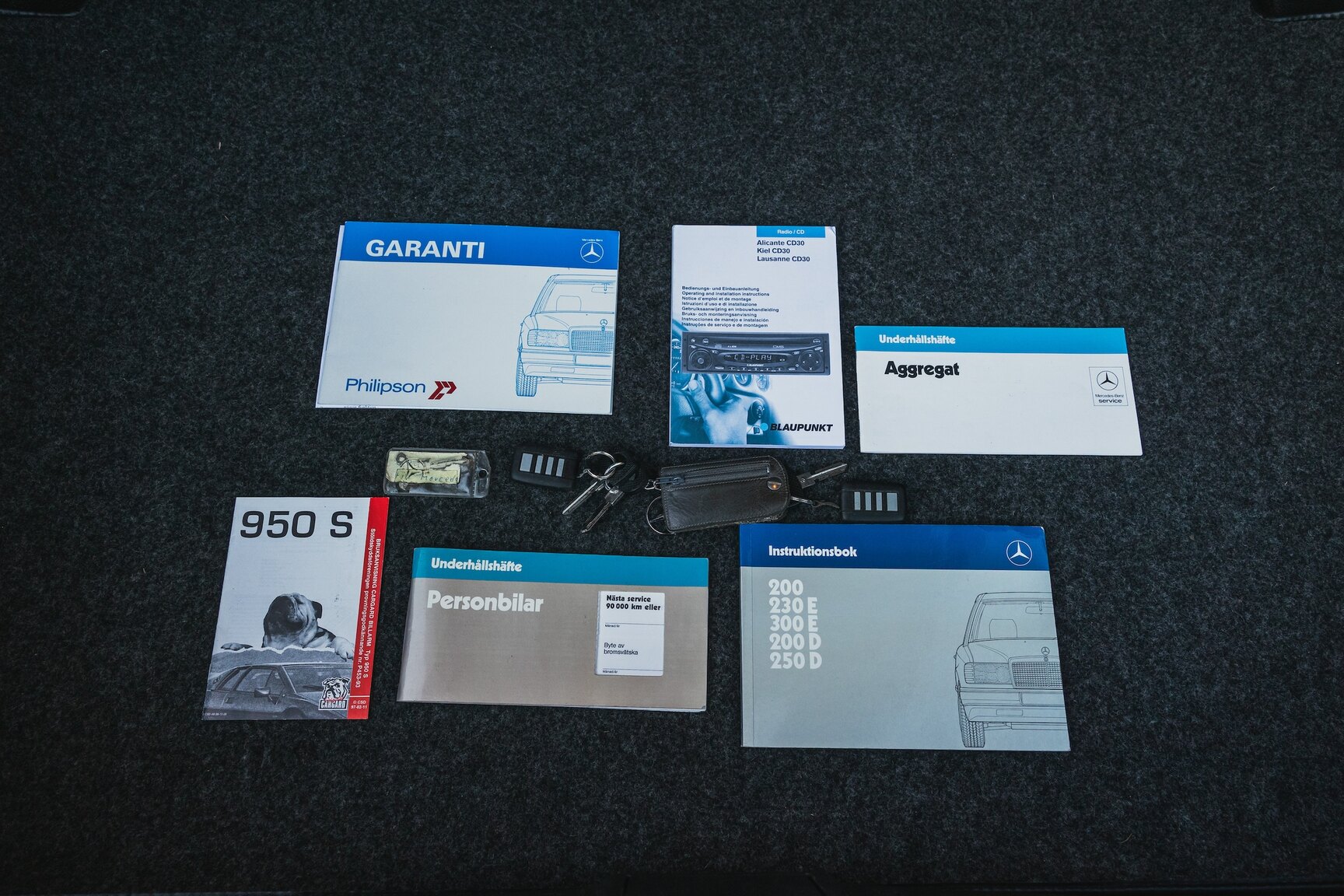 Dokumentation för 1987 Mercedes-Benz 230E