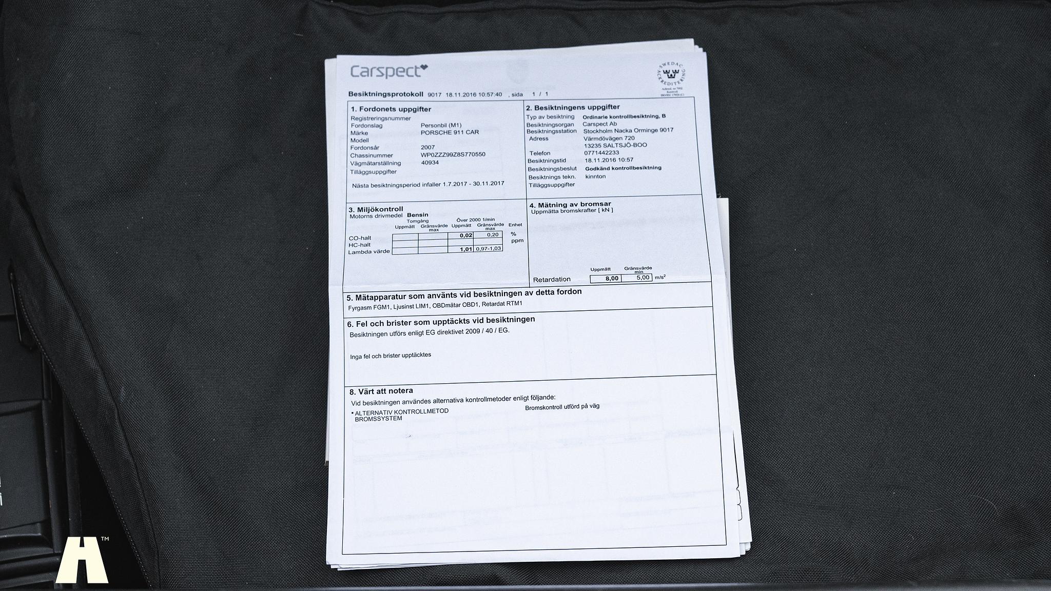 Dokumentation, 2008 Porsche 997 4S Cabriolet 