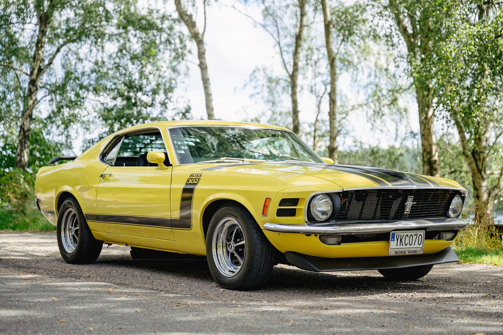 Exteriörbild på 1970 Ford Mustang Boss 302