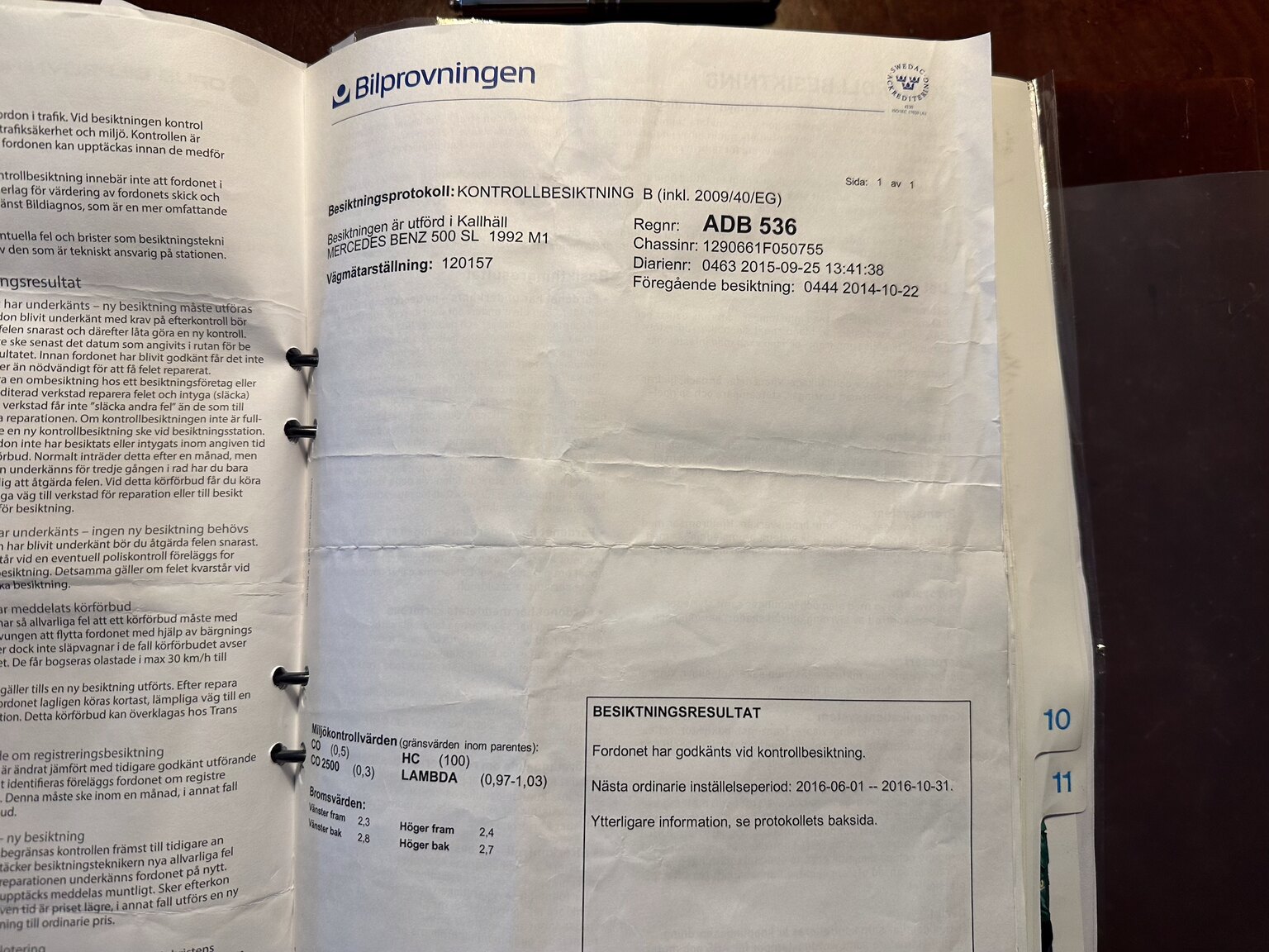 Dokumentation, 1992 Mercedes-Benz SL 500 (13)