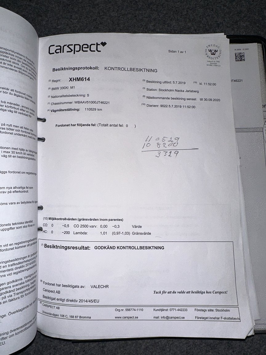 Documentation for 2001 BMW 330Xi