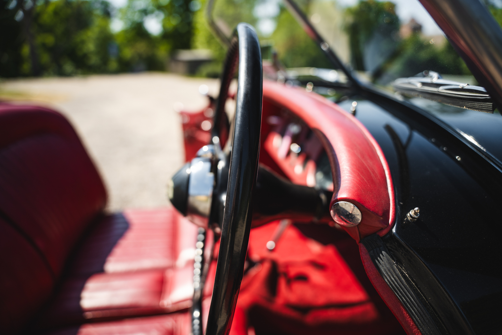 Interiörbild 1951 Jaguar XK 120