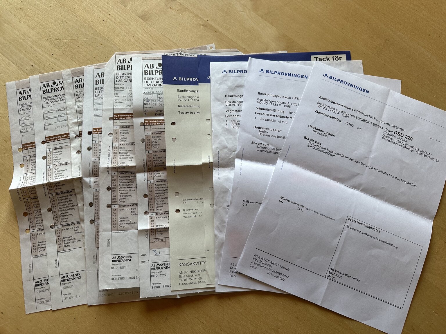 Dokumentation för 1965 Volvo PV Cabriolet