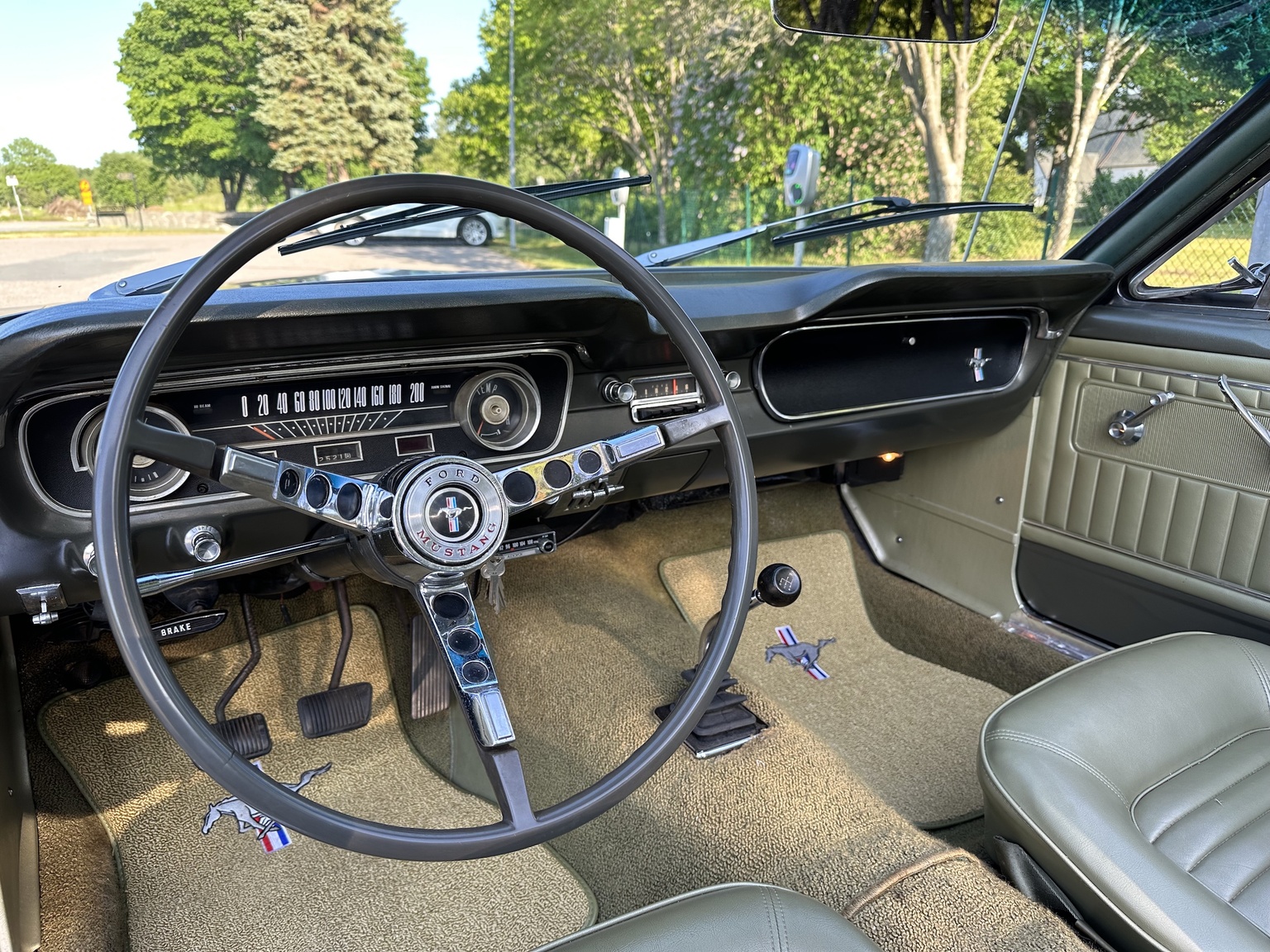 Interiörbild 1965 Ford Mustang 289 Cabriolet