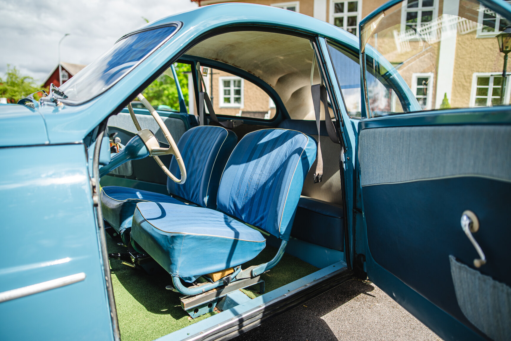 Interiörbild 1959 SAAB 93B De Luxe