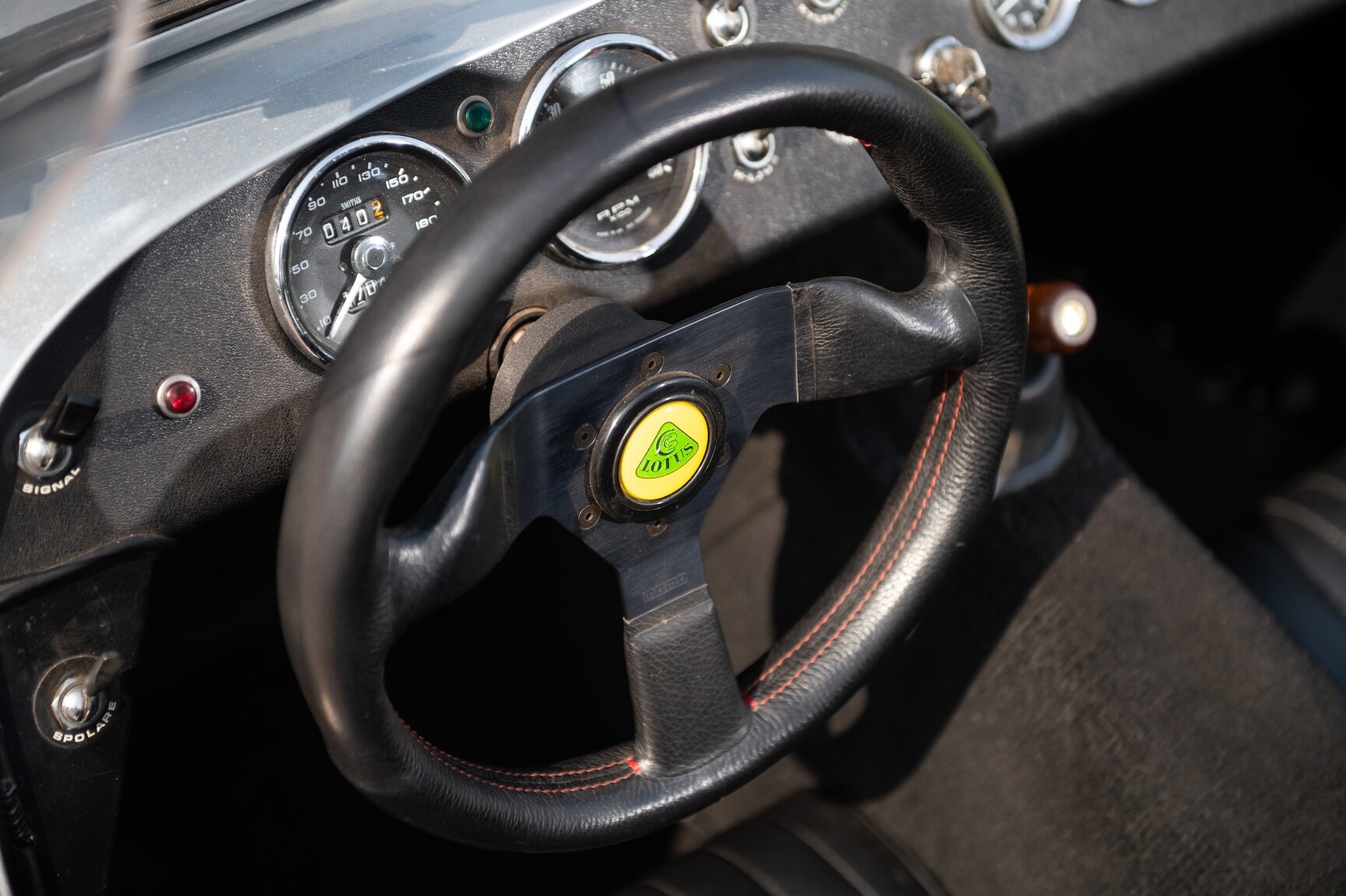 Interiörbild 1969 Lotus Super Seven