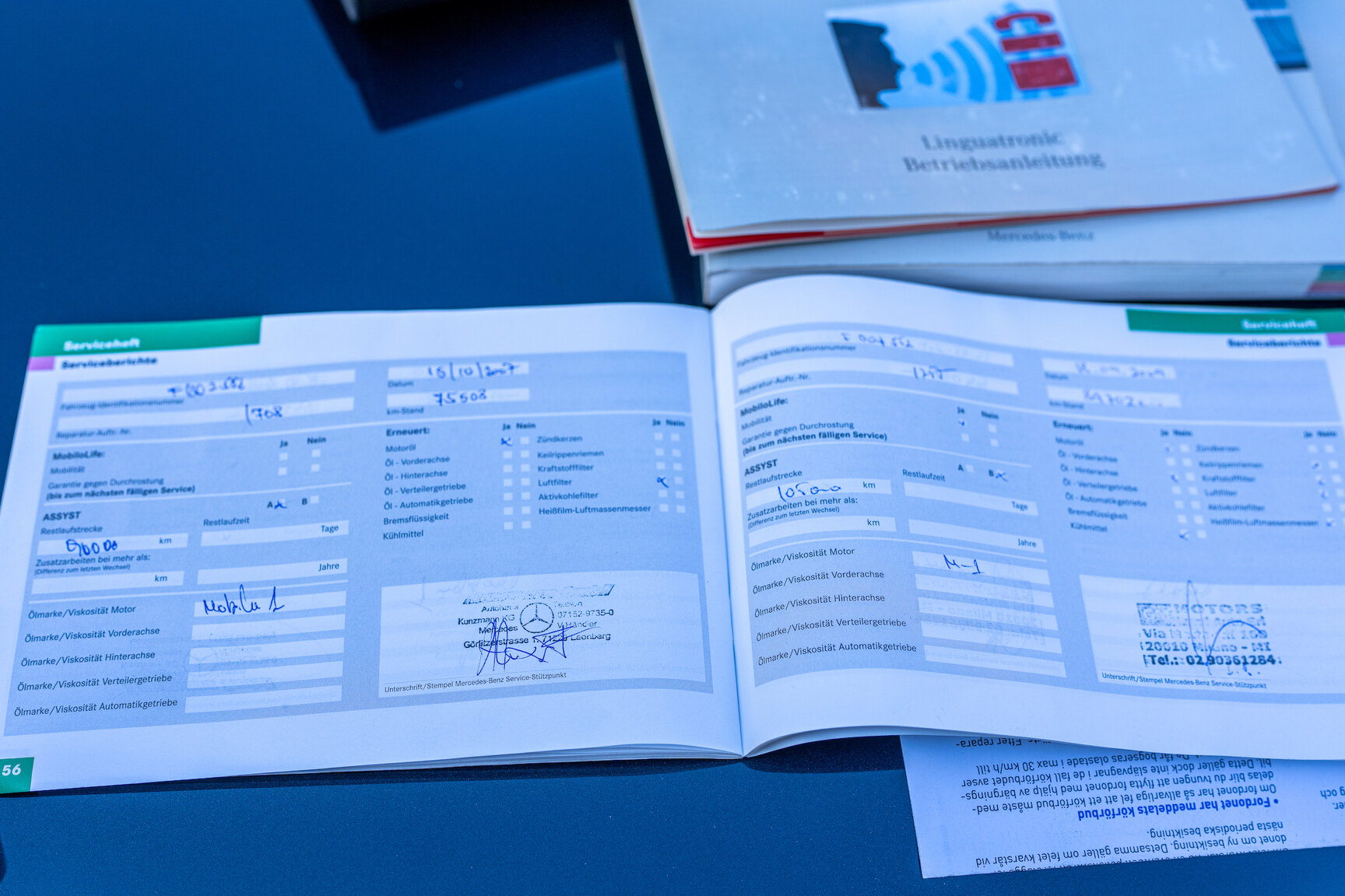 Dokumentation, 2002 Mercedes-Benz SL 500