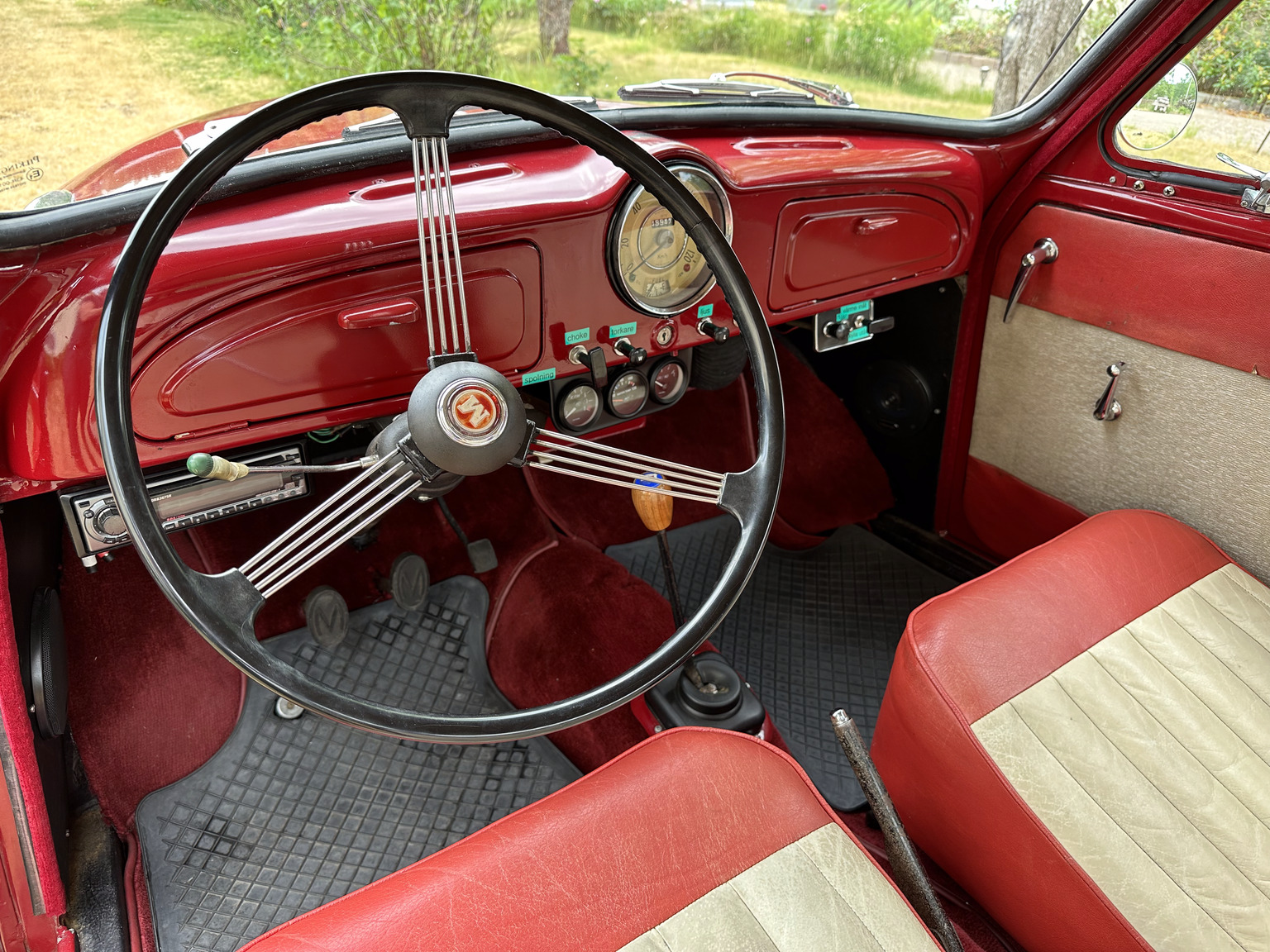 Interiörbild 1958 Morris Minor 1000