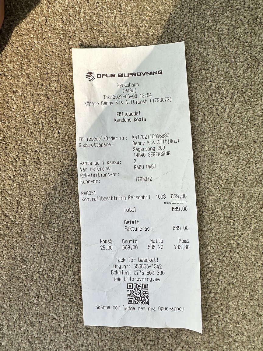 Dokumentation för 2000 Volvo V70 XC 2.4 T AWD 