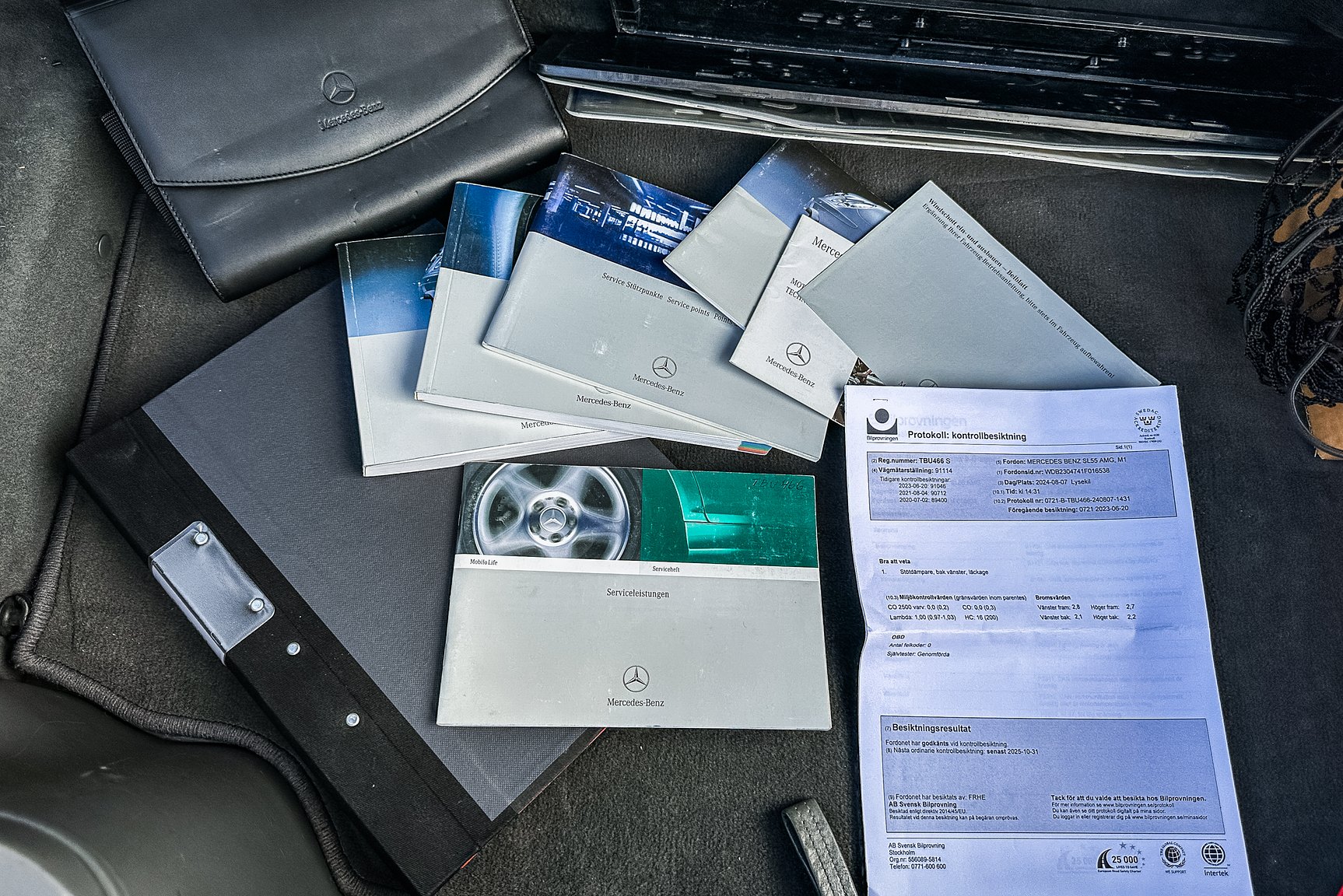 Documentation for 2002 Mercedes SL 55 AMG