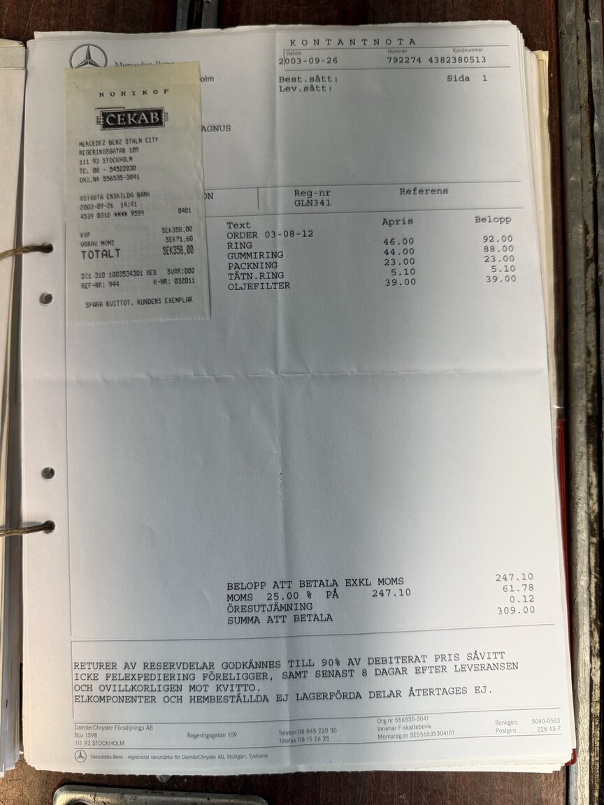 Documentation for 1967 Mercedes-Benz 230 Safari
