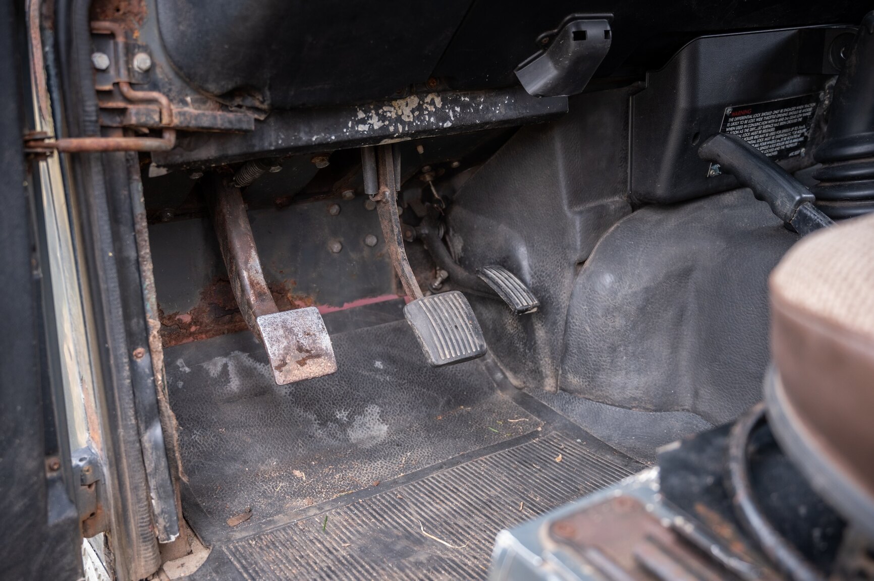 Innenraumfoto von 1986 Land Rover 90 2.5D