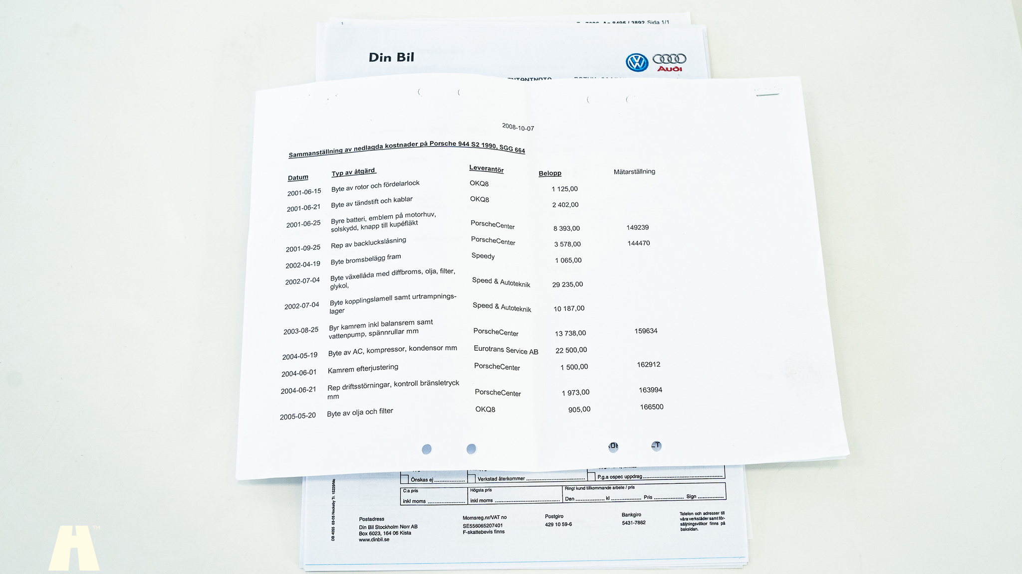 Documentation for 1990 Porsche 944 S2 (8)