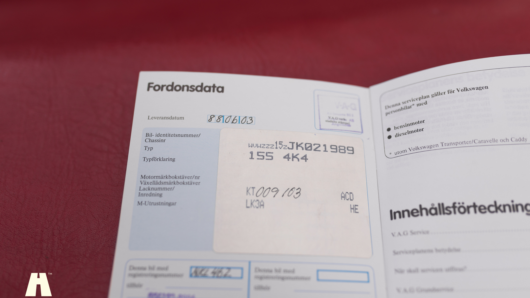 Documentation for 1988 Volkswagen Golf GTI Cabriolet