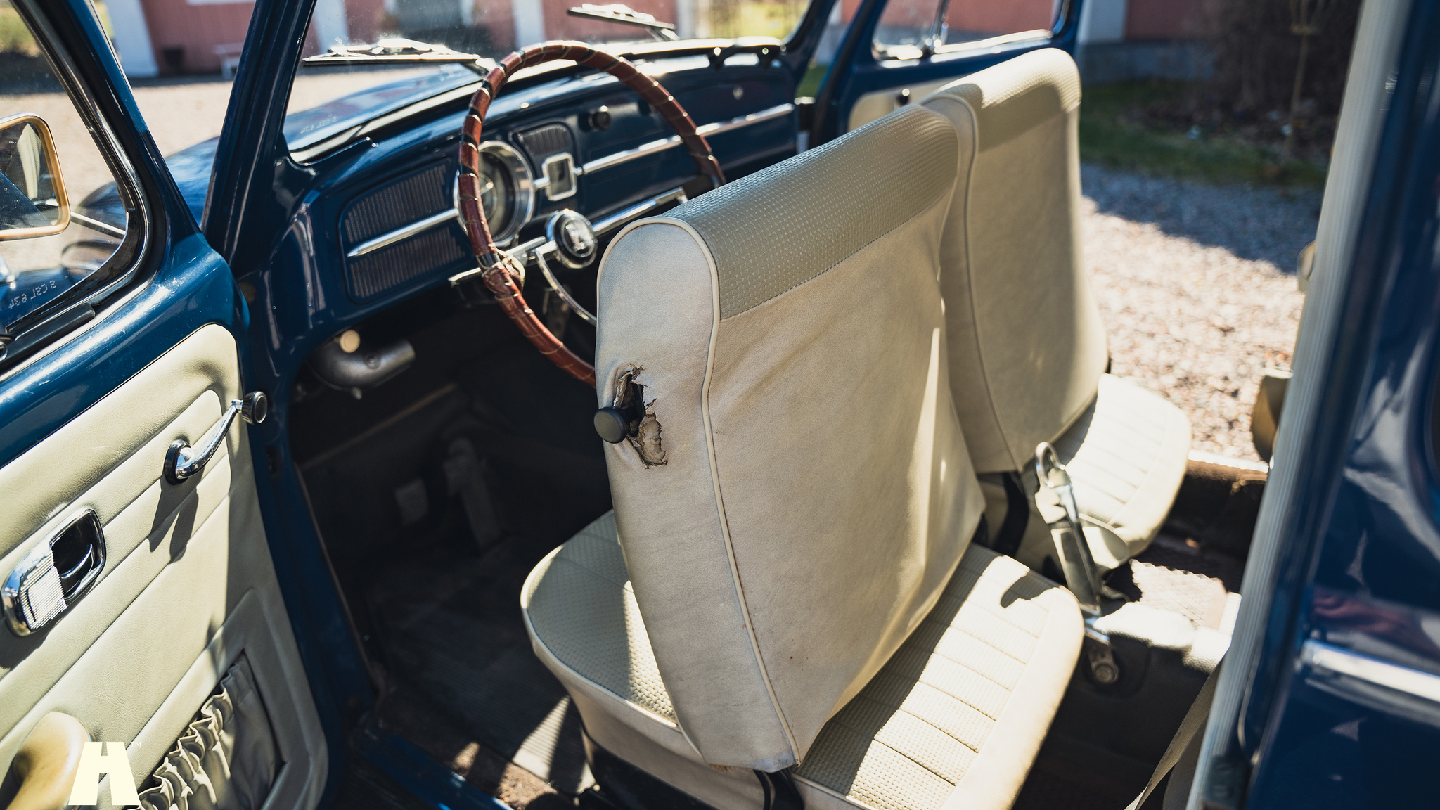 Interiörbild 1967 Volkswagen Beetle