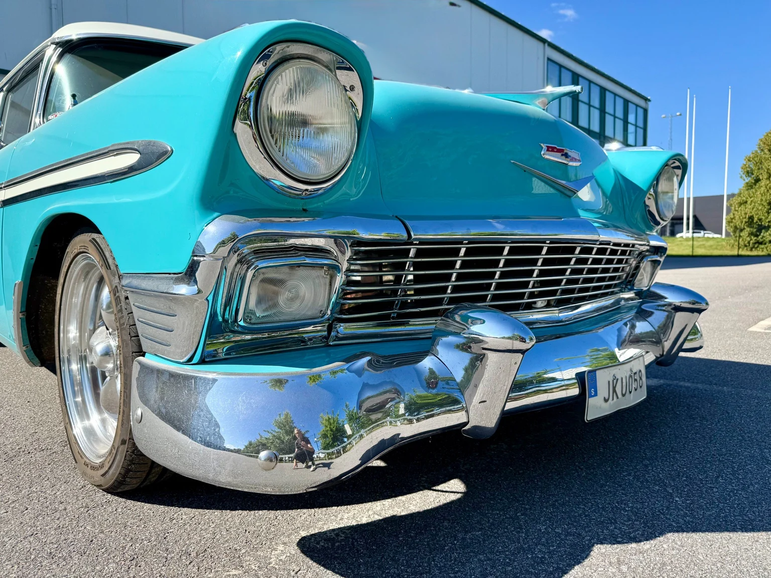 Aussenfoto 1956 Chevrolet Bel Air Sport Coupé LT1 – NO RESERVE (36)