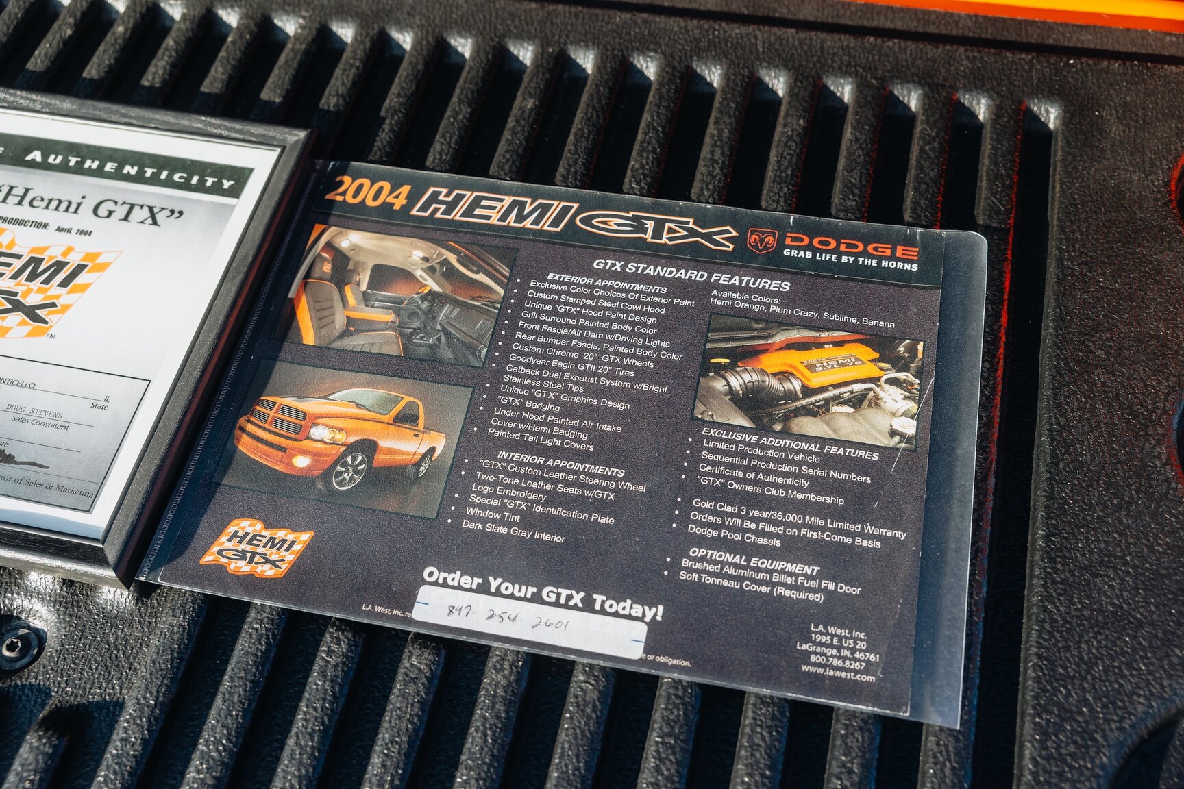 Documentation for 2004 Dodge Ram HEMI GTX  (4)