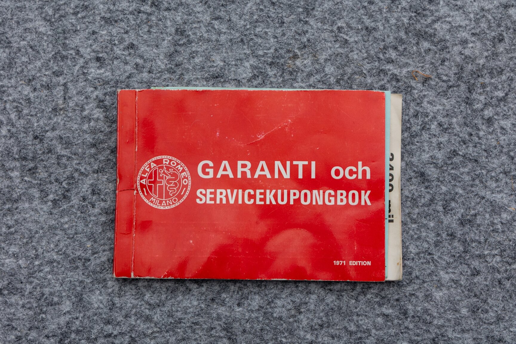 Documentation for 1974 Alfa Romeo Berlina 2000