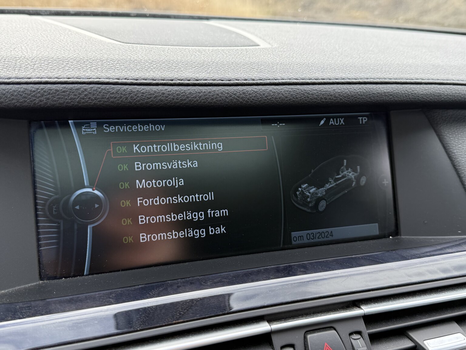 Interiörbild 2009 BMW 750Li