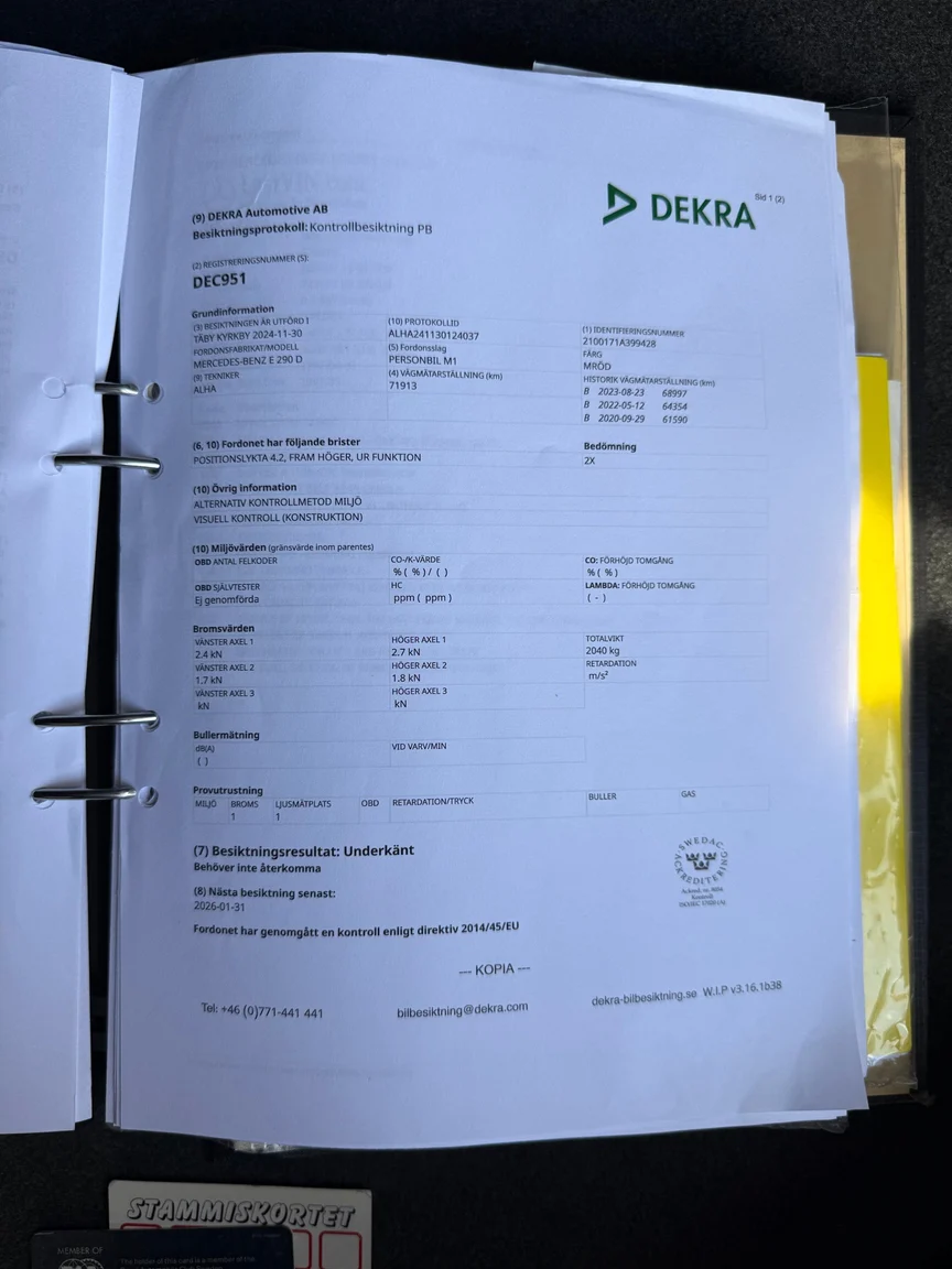 Dokumentation, 1997 Mercedes-Benz E 290 TD (35)