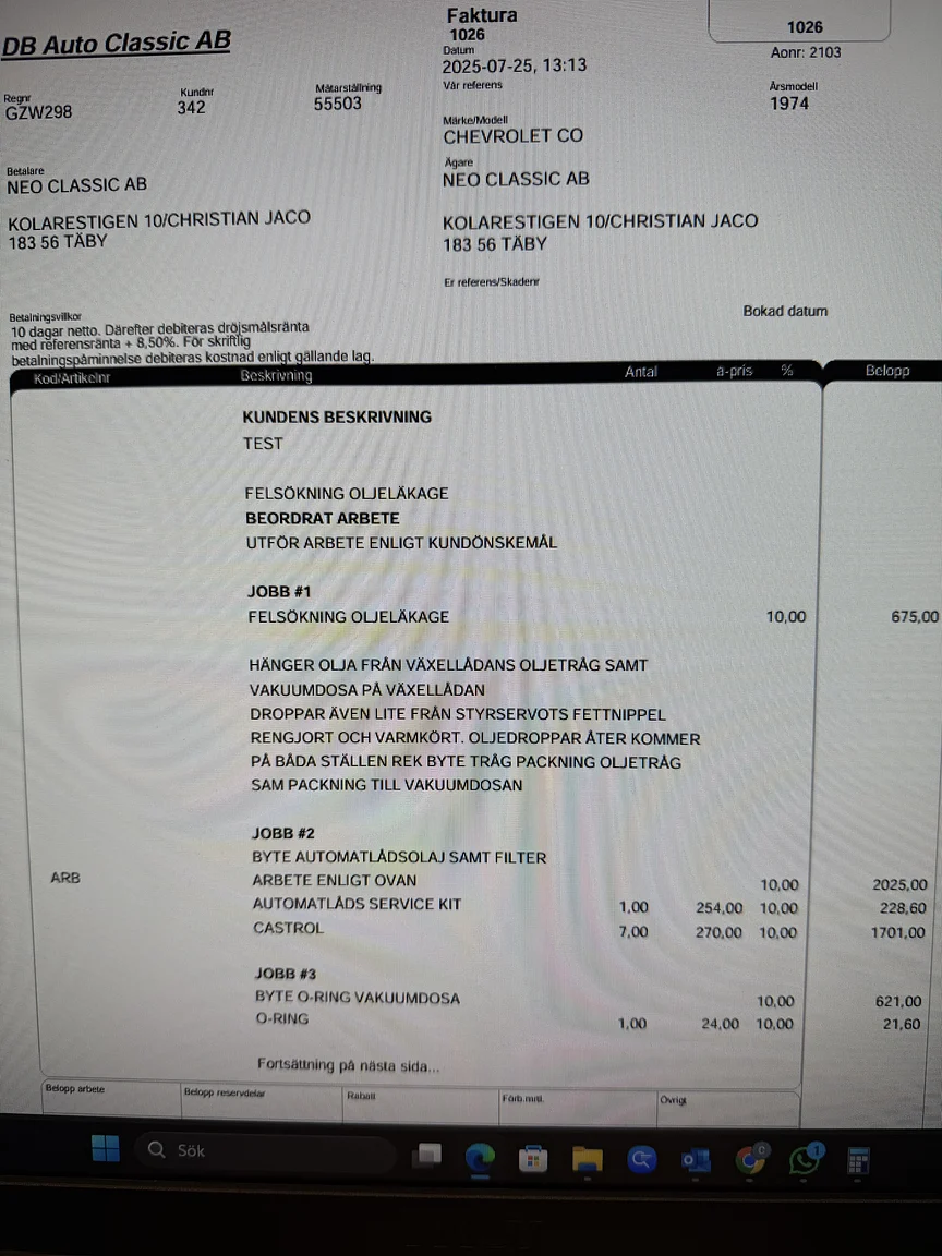 Dokumentation, 1974 Chevrolet Corvette Stingray