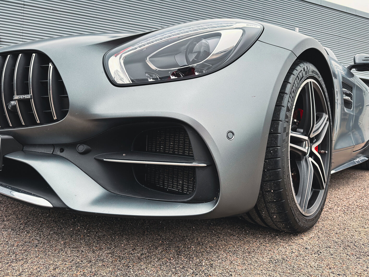 Exterior image of 2018 Mercedes Benz AMG GT C