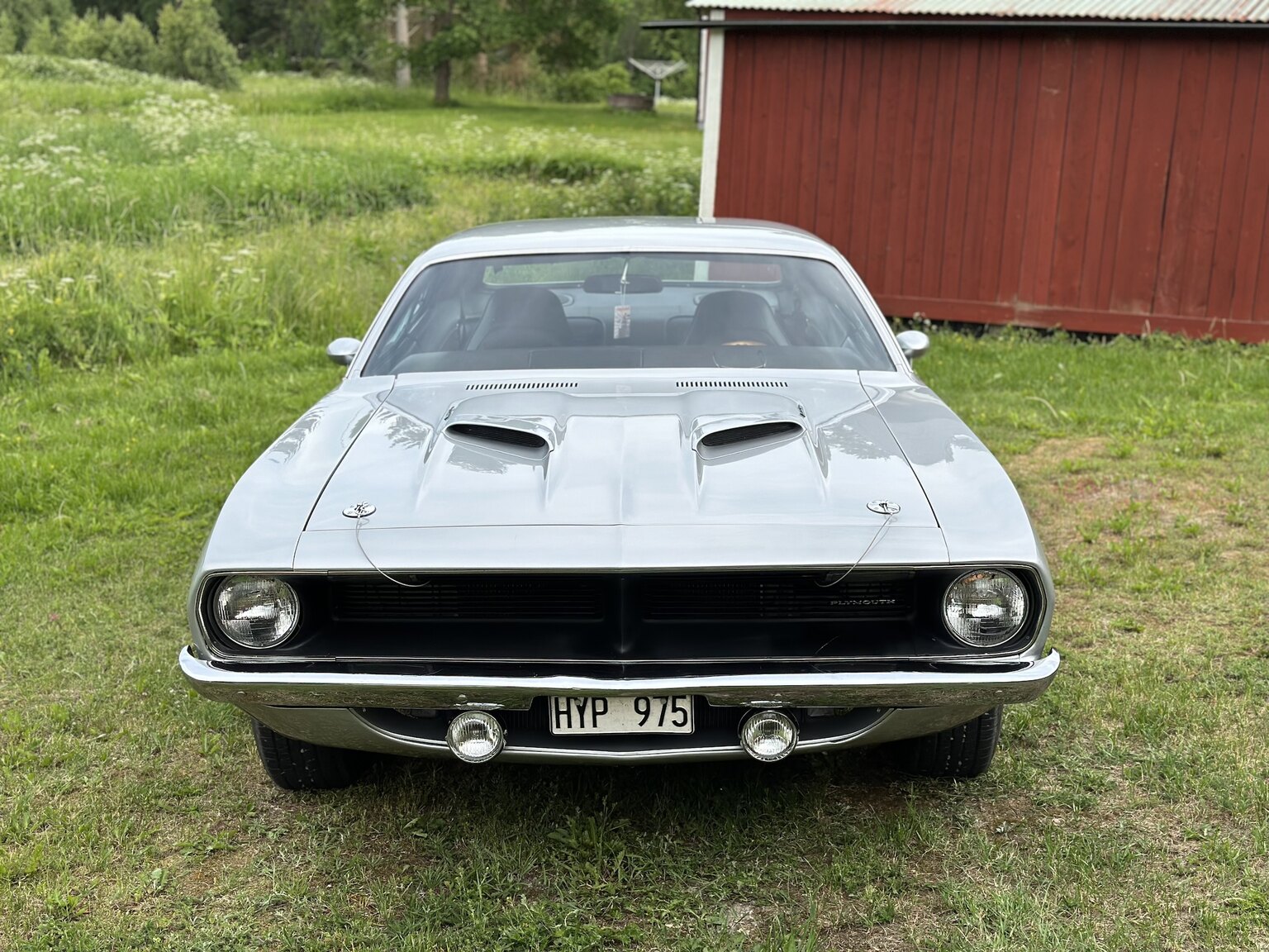 Exteriörbild på 1970 Plymouth Cuda 383