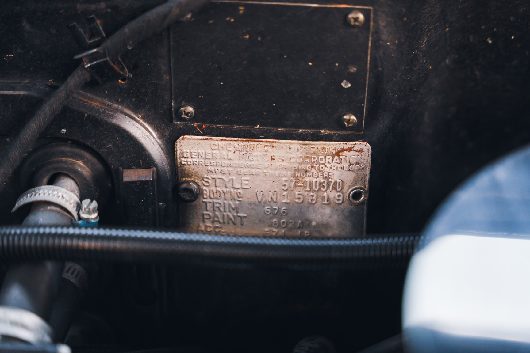 Image of 1957 Chevrolet Bel Air Sport Coupé (33) mechanics