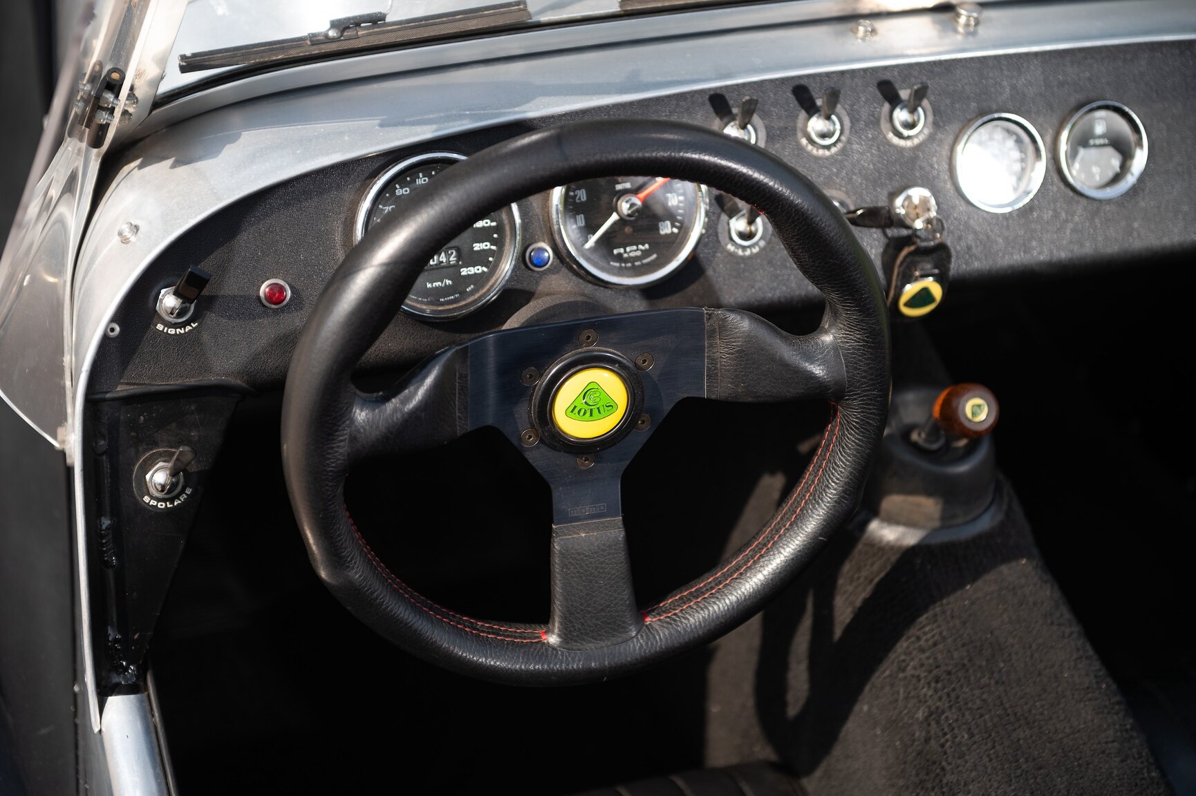 Interiörbild 1969 Lotus Super Seven
