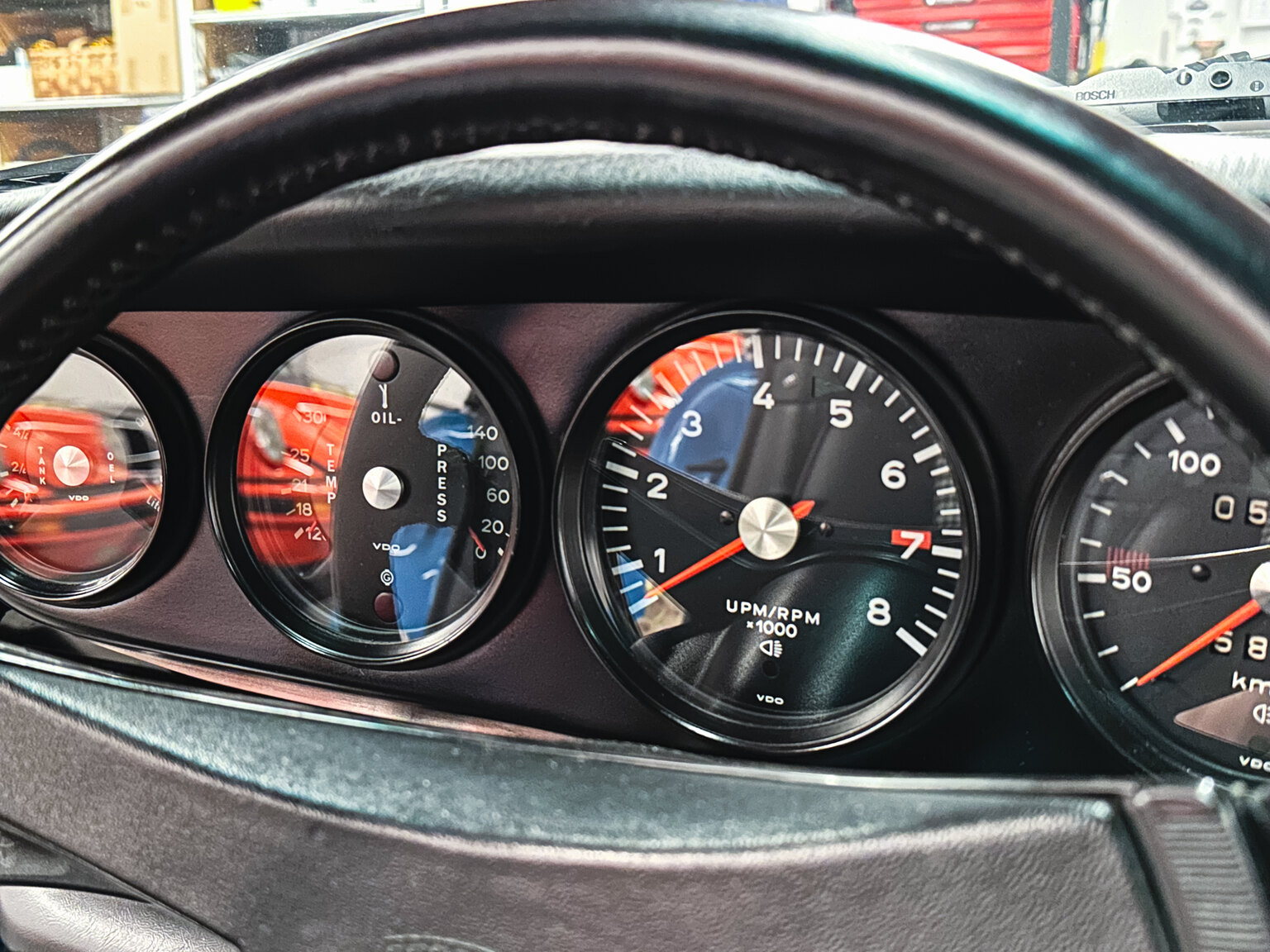 Interiörbild 1970 Porsche 911 E Targa