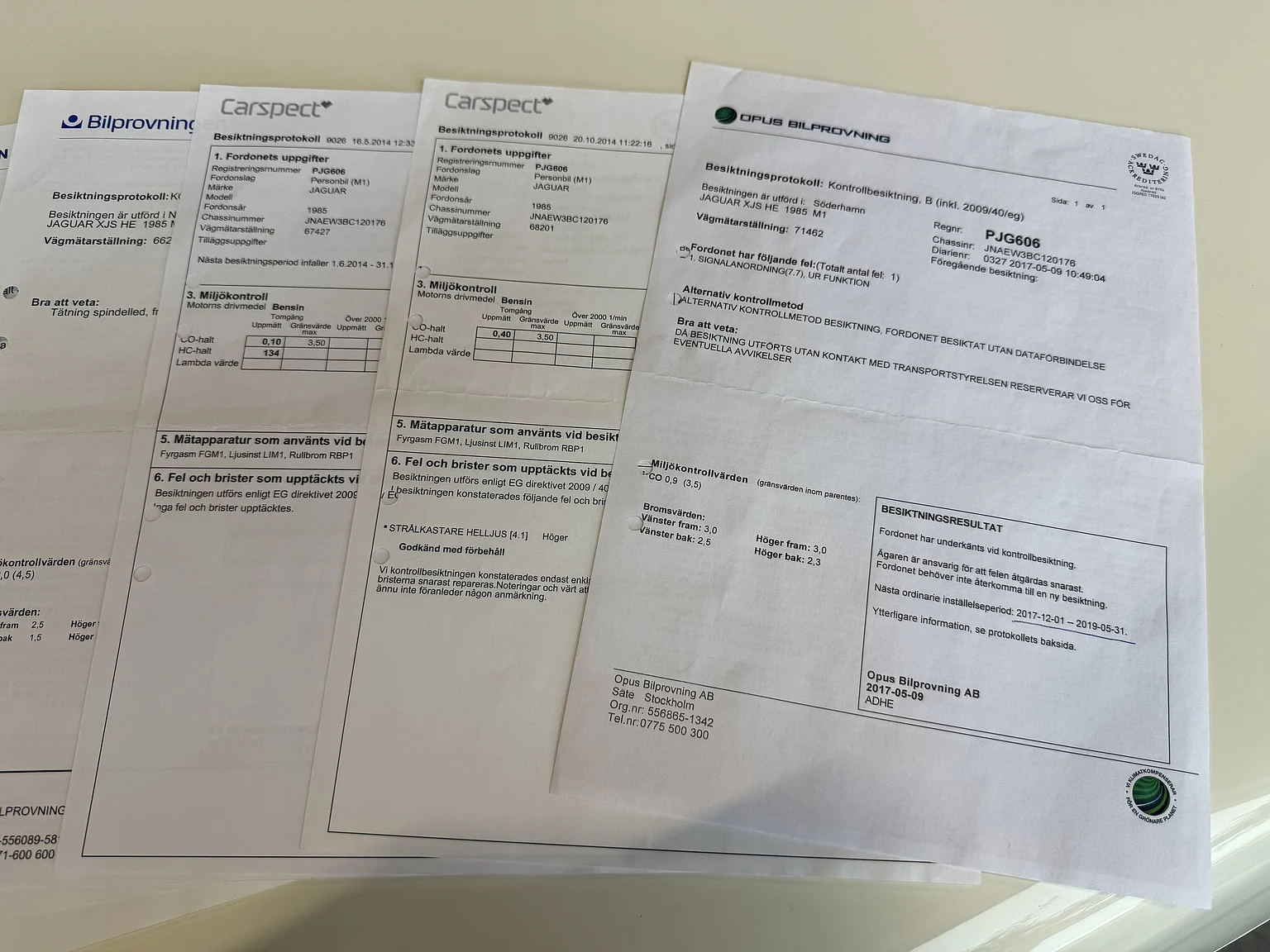 Dokumentation för 1985 Jaguar XJS HE (5)