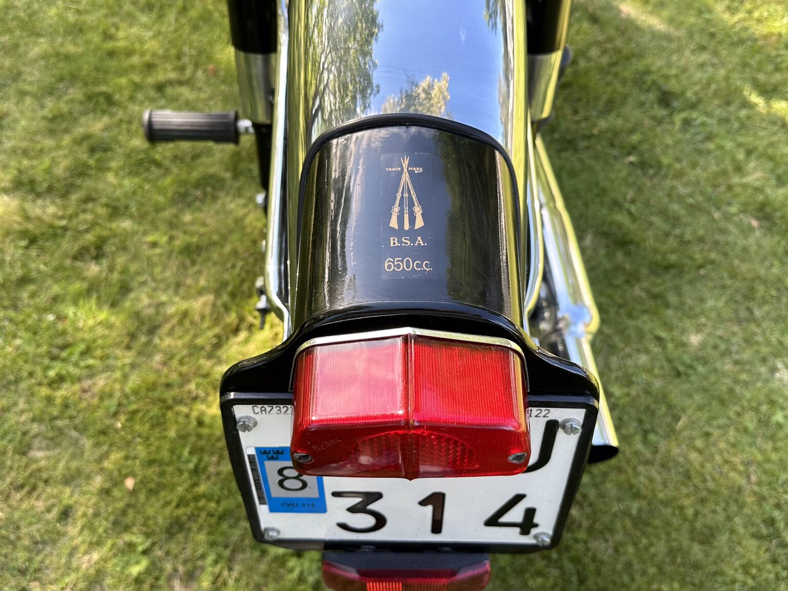 Exteriörbild på 1954  BSA A10 Deluxe