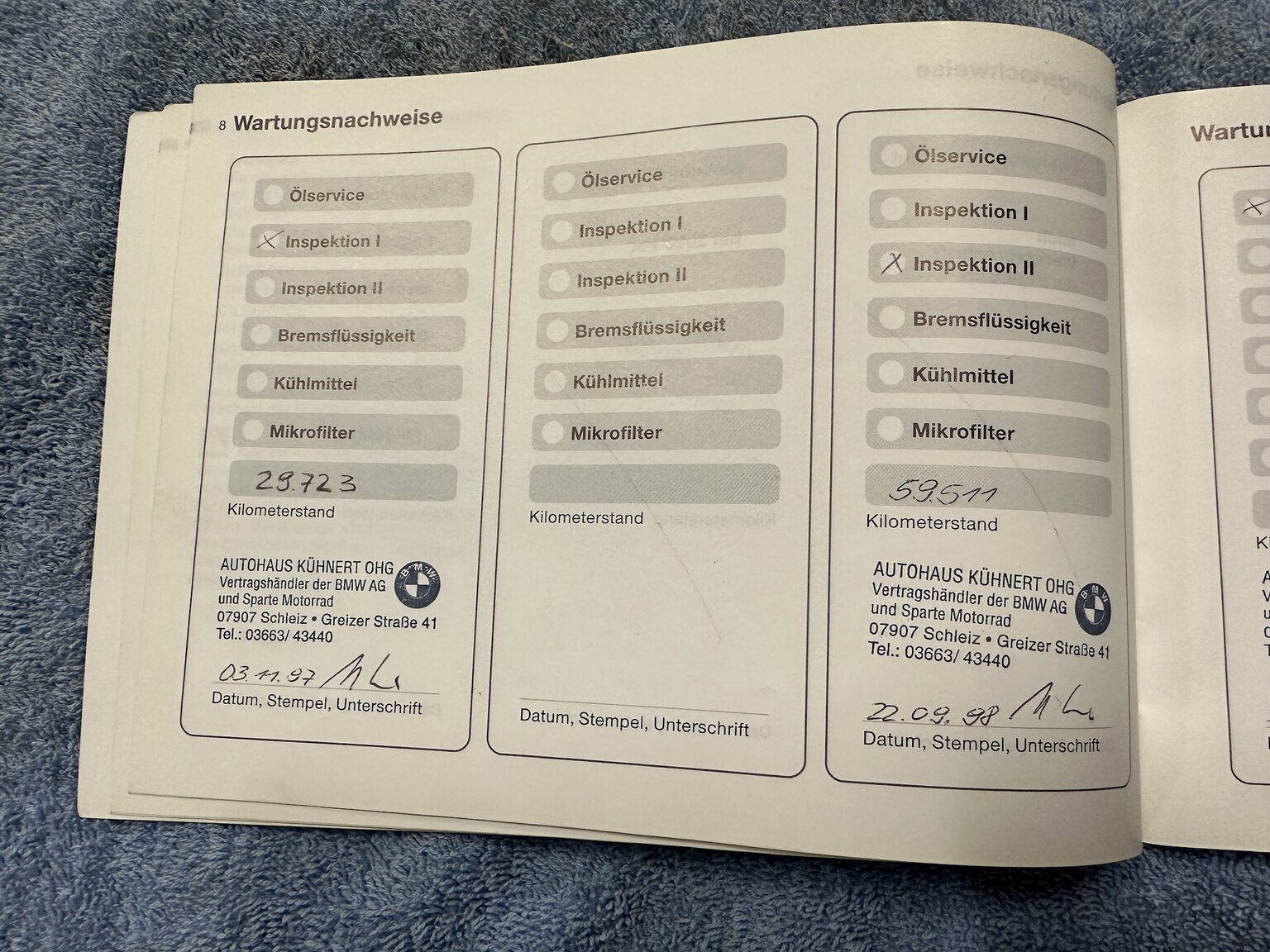 Dokumentation för 1996 BMW 328i Coupé E36 M-Sport (11)