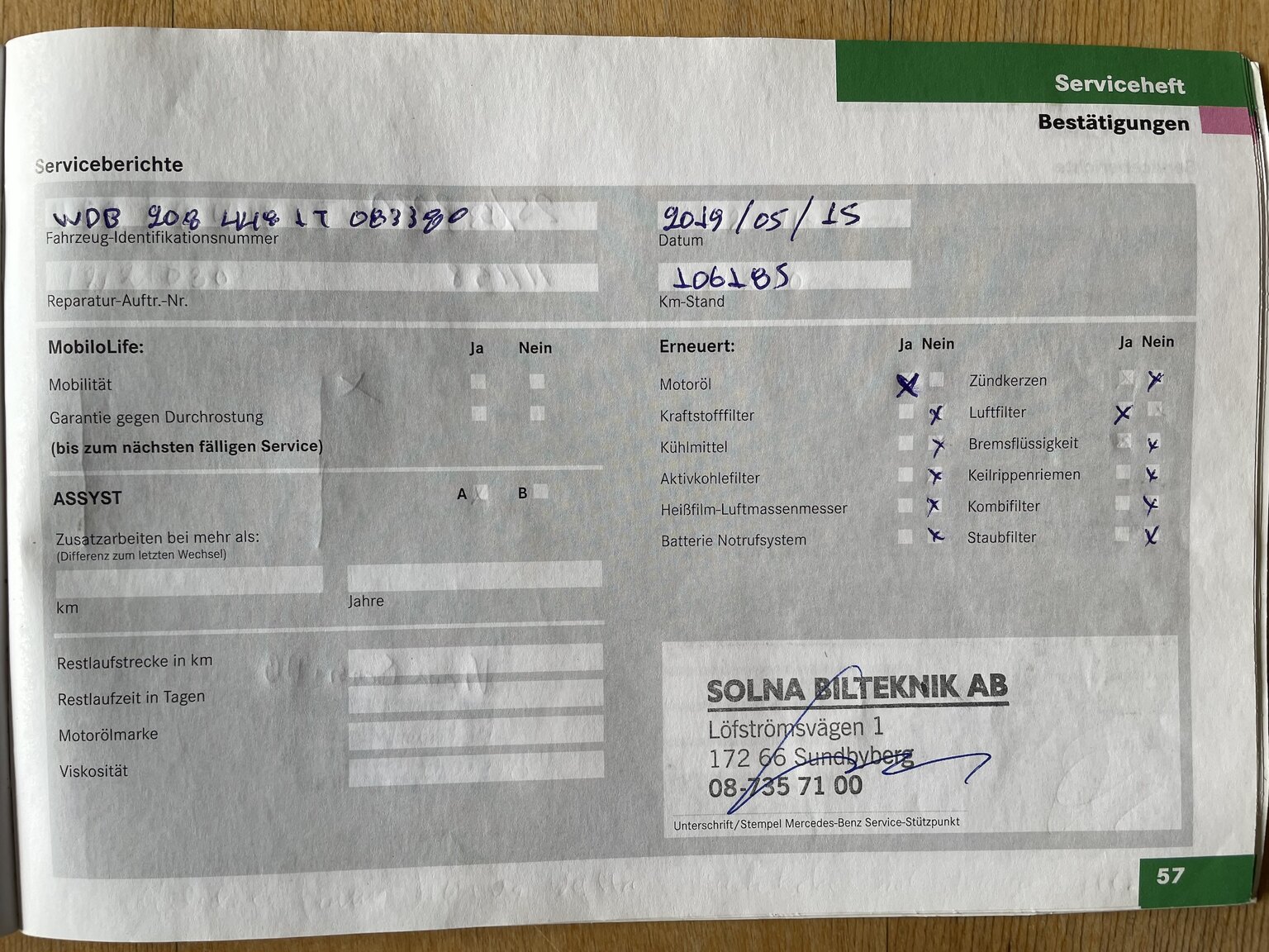 Documentation for 2001 Mercedes-Benz CLK 230 Kompressor