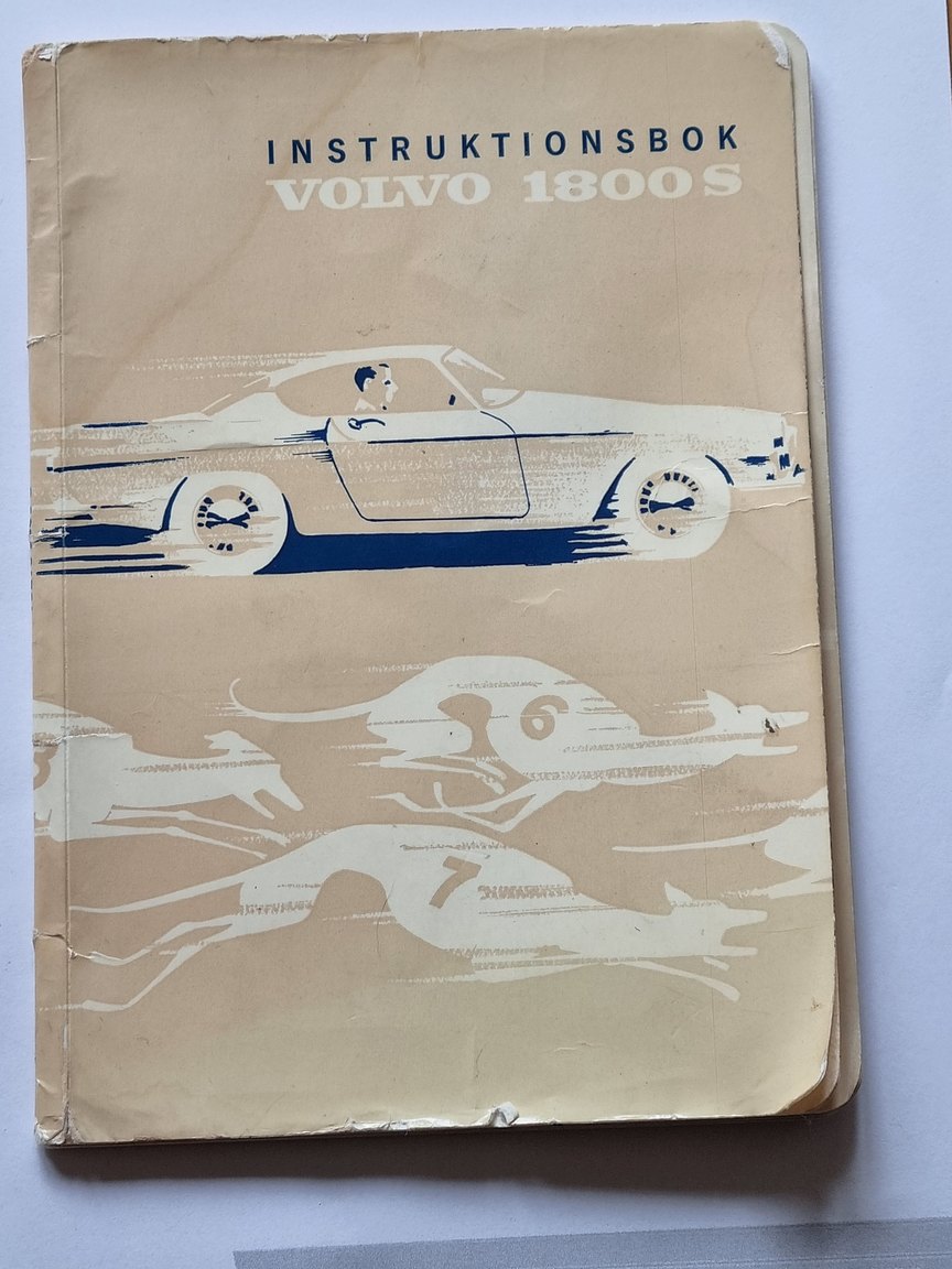 Dokumentation för 1968 Volvo P1800S
