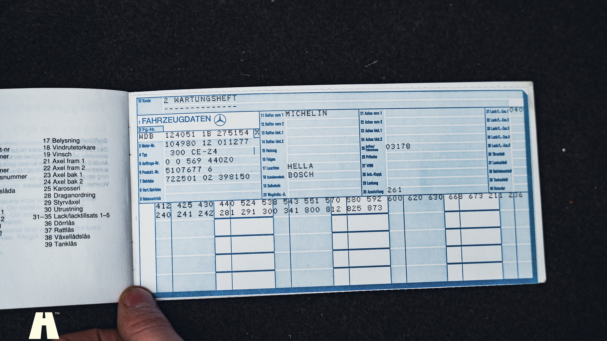 Documentation for 1990 Mercedes 300 CE-24